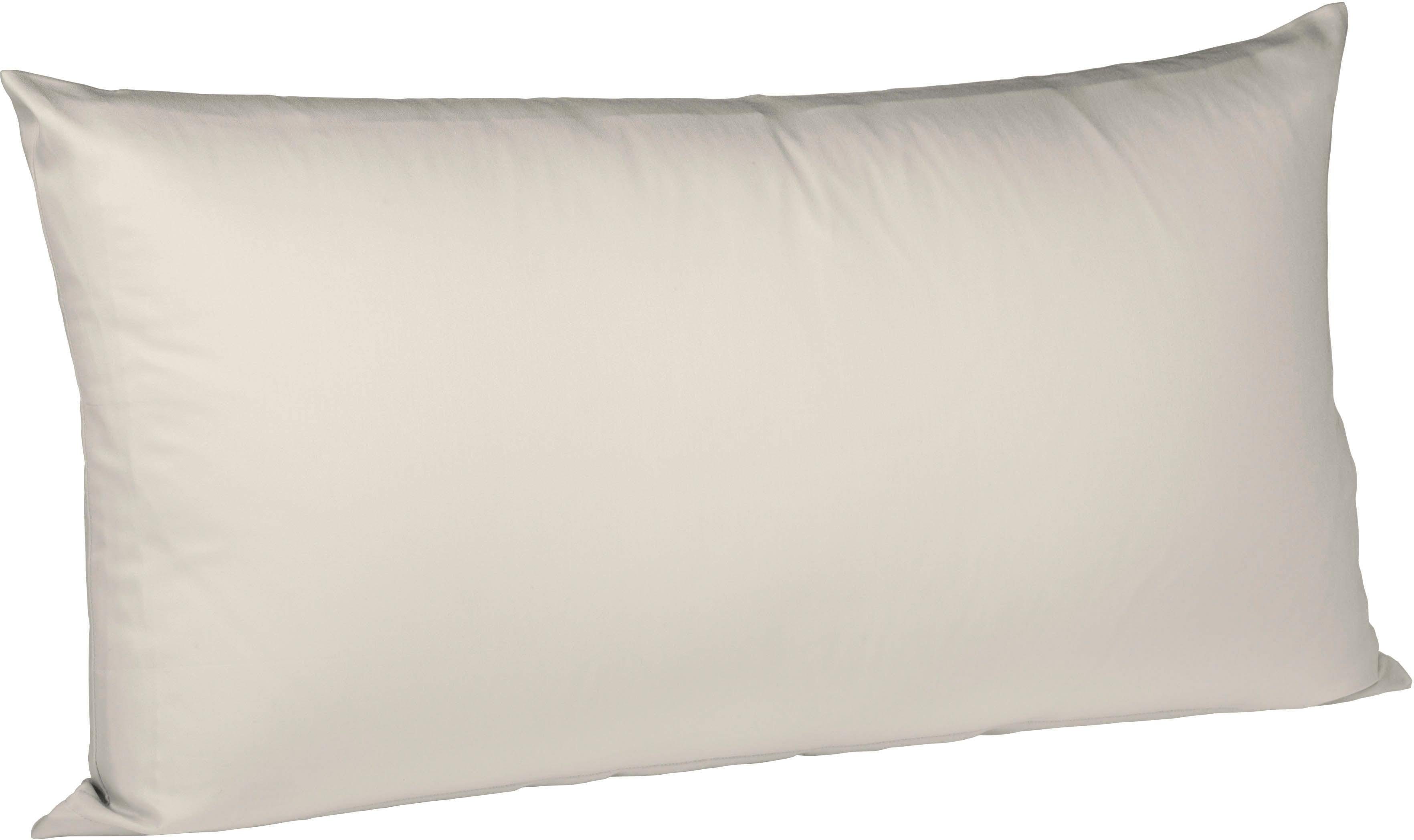 fleuresse Kissenbezug Colours Mako Satin, 100% Baumwolle, mit Reißverschluss, (2 Stück), Mako Satin, glänzend, glatt, Premium Qualität