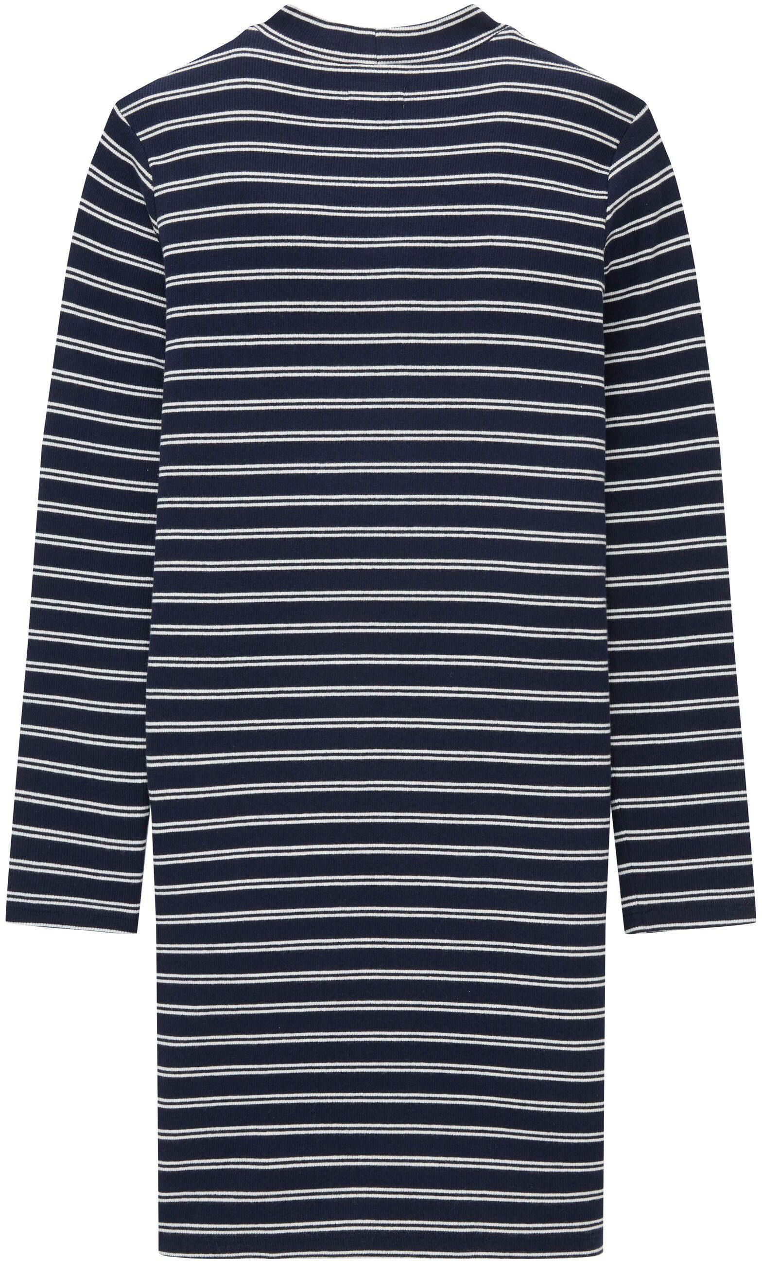 Jerseykleid stripe off white navy TOM TAILOR