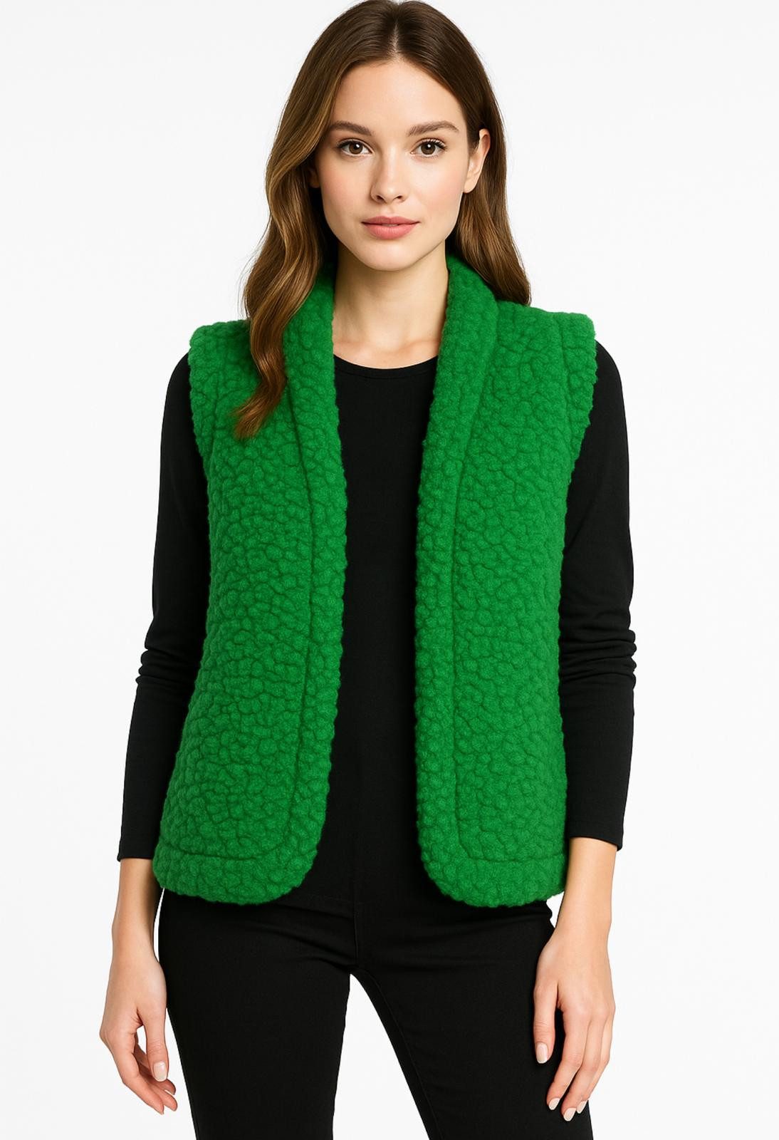 Worldclassca Fellimitatweste Worldclassca Teddy Weste Warm Kunstfell Kuschelig Kurz Winter Ärmellos Neue Kollektion - Stilvolle und gemütliche Mode für Damen