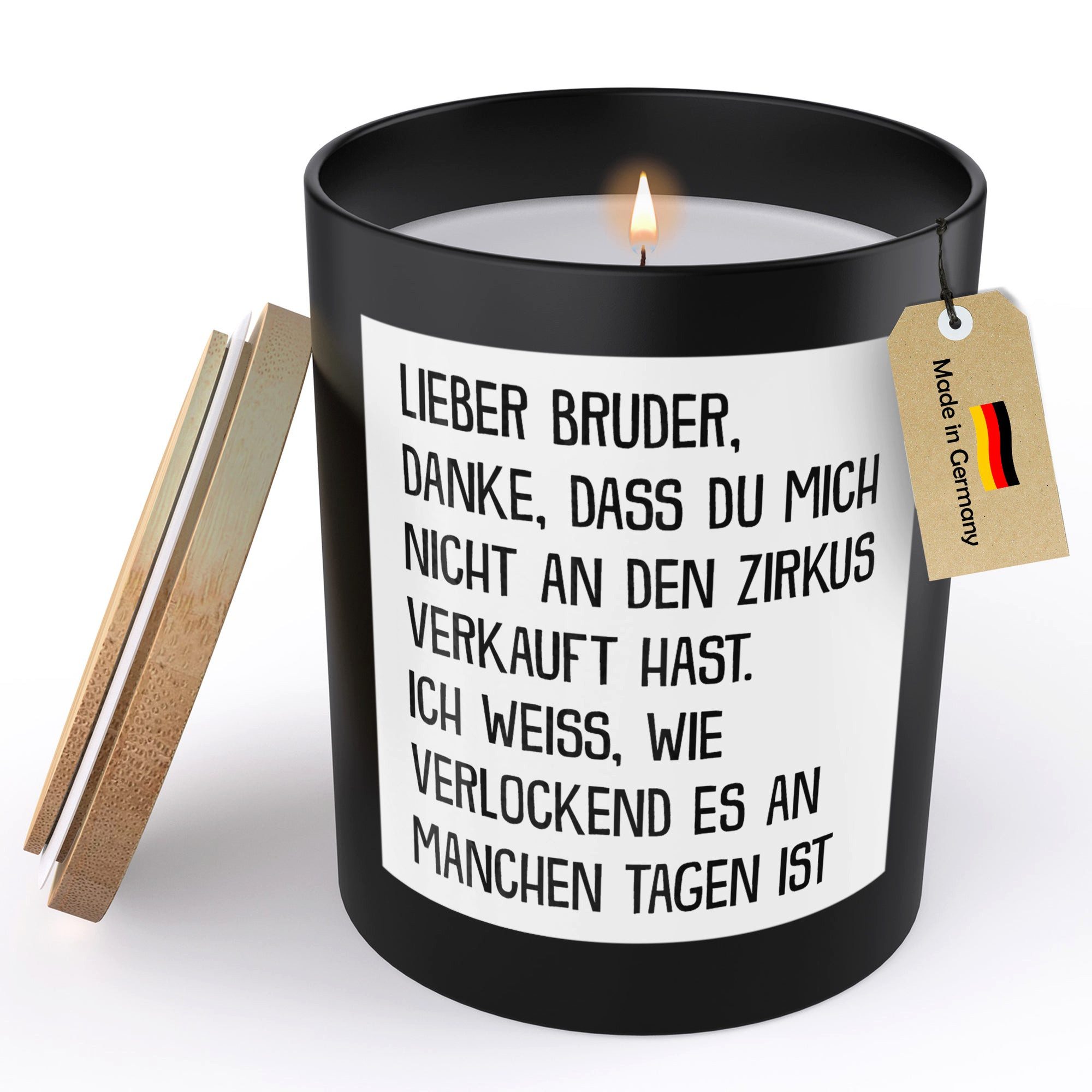 Duftkerze Deko Grosser Bruder Geschenk Bday Weihnachten Geschwister Mann