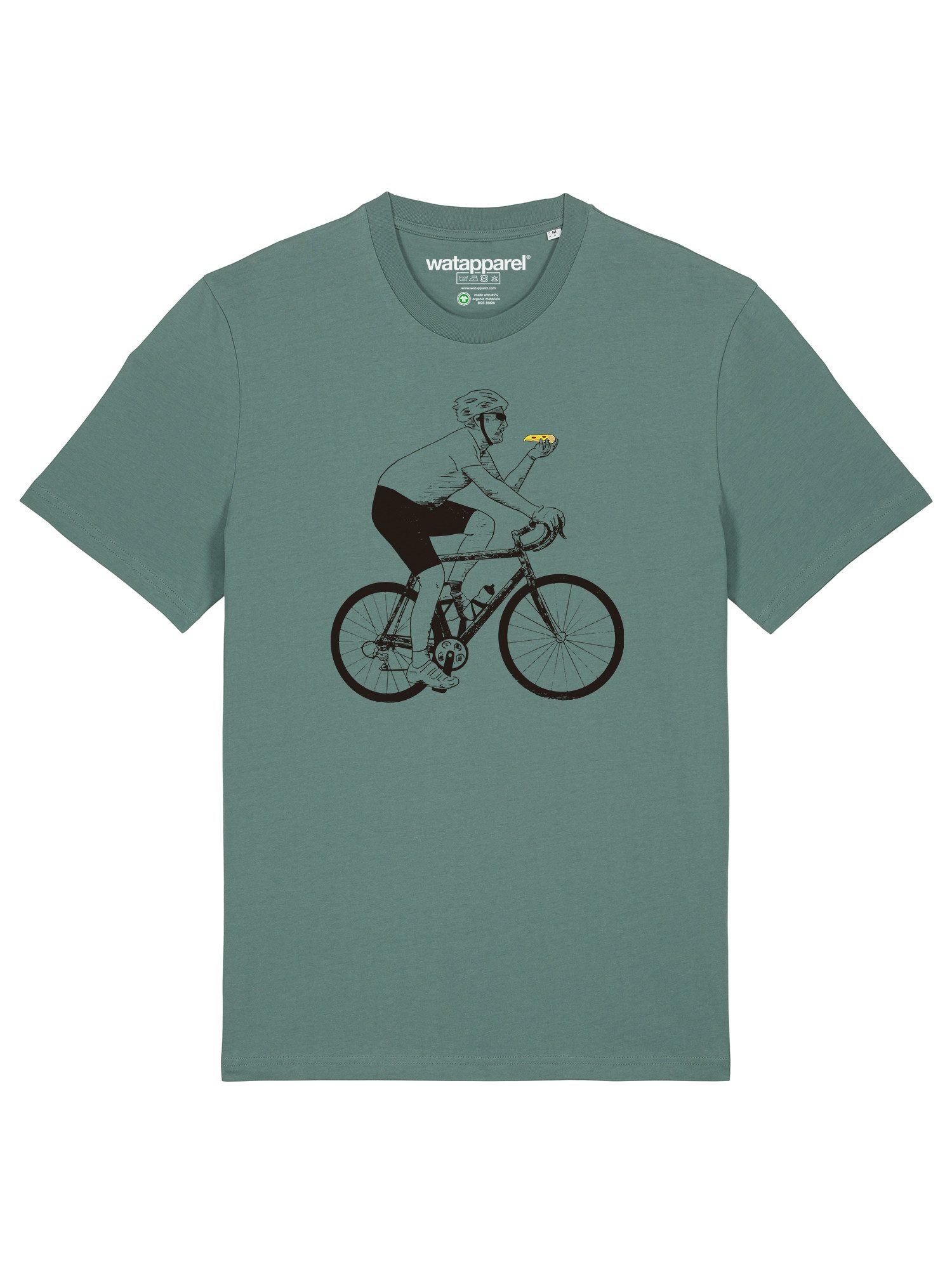 T-Shirt Fahrrad und Pizza