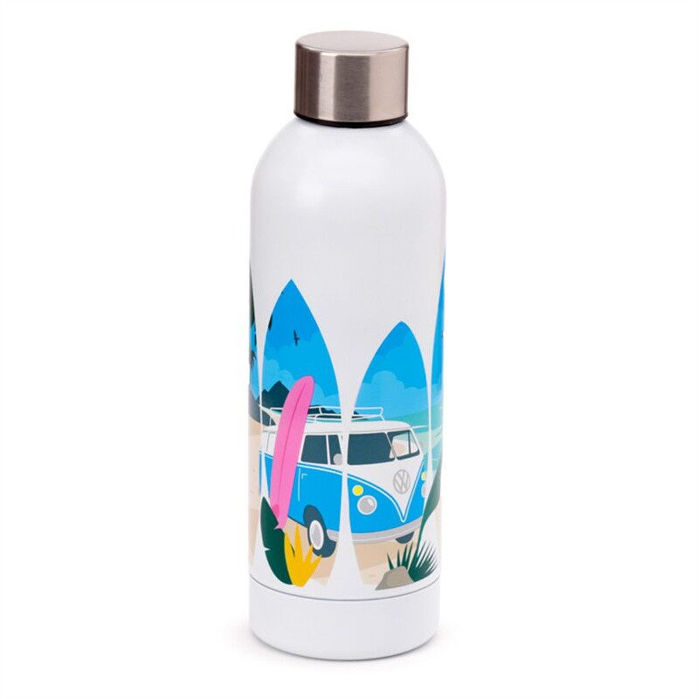 Puckator Isolierflasche Volkswagen VW T1 Bulli Surfing Edelstahl Wasserflasche, für ca. 500ml