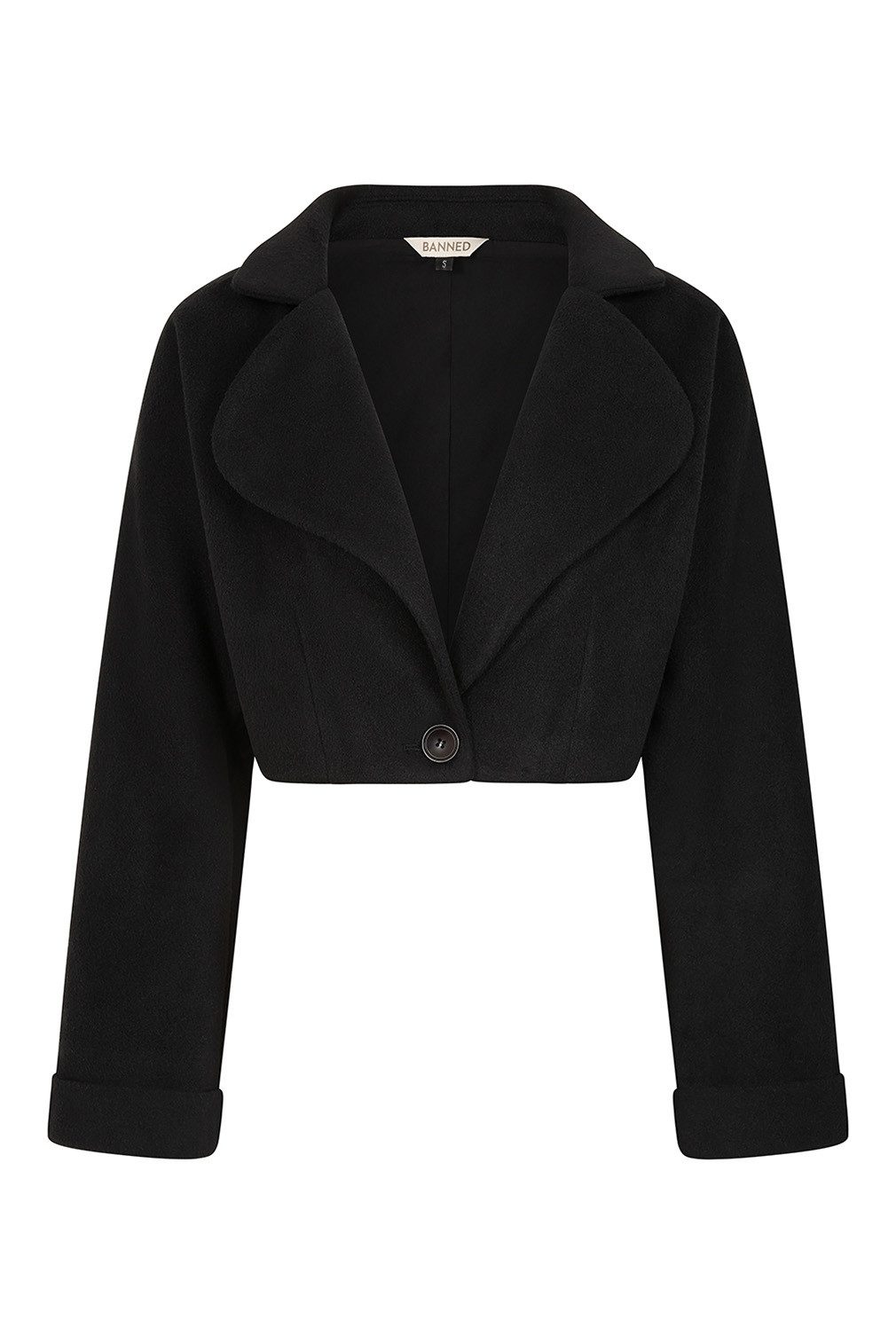 Banned Blouson Marylin Cropped Jacket Vintage Goth Retro Bauchfrei günstig online kaufen