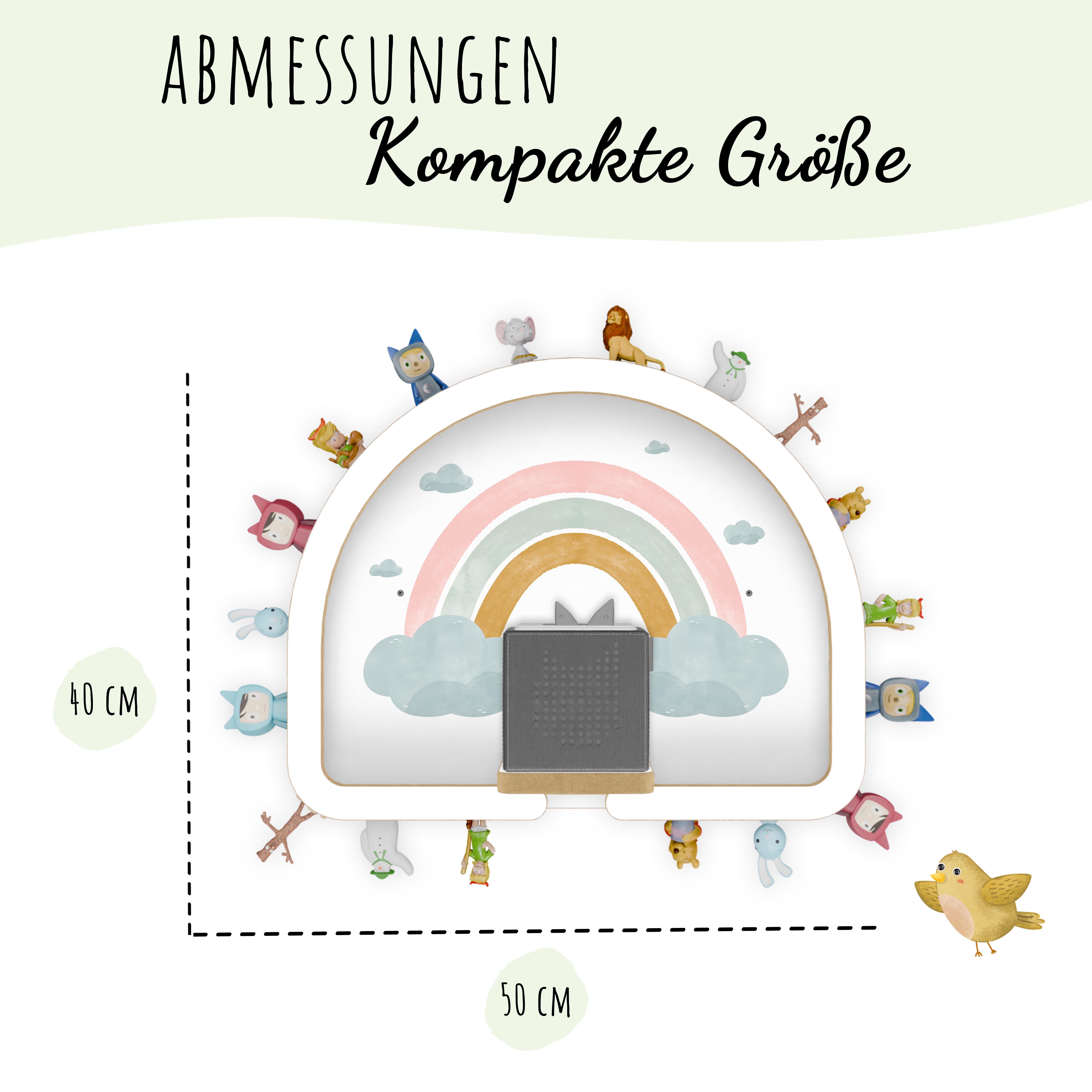 Holzura Kinderregal Tonie Regal Regenbogen mit günstig online kaufen