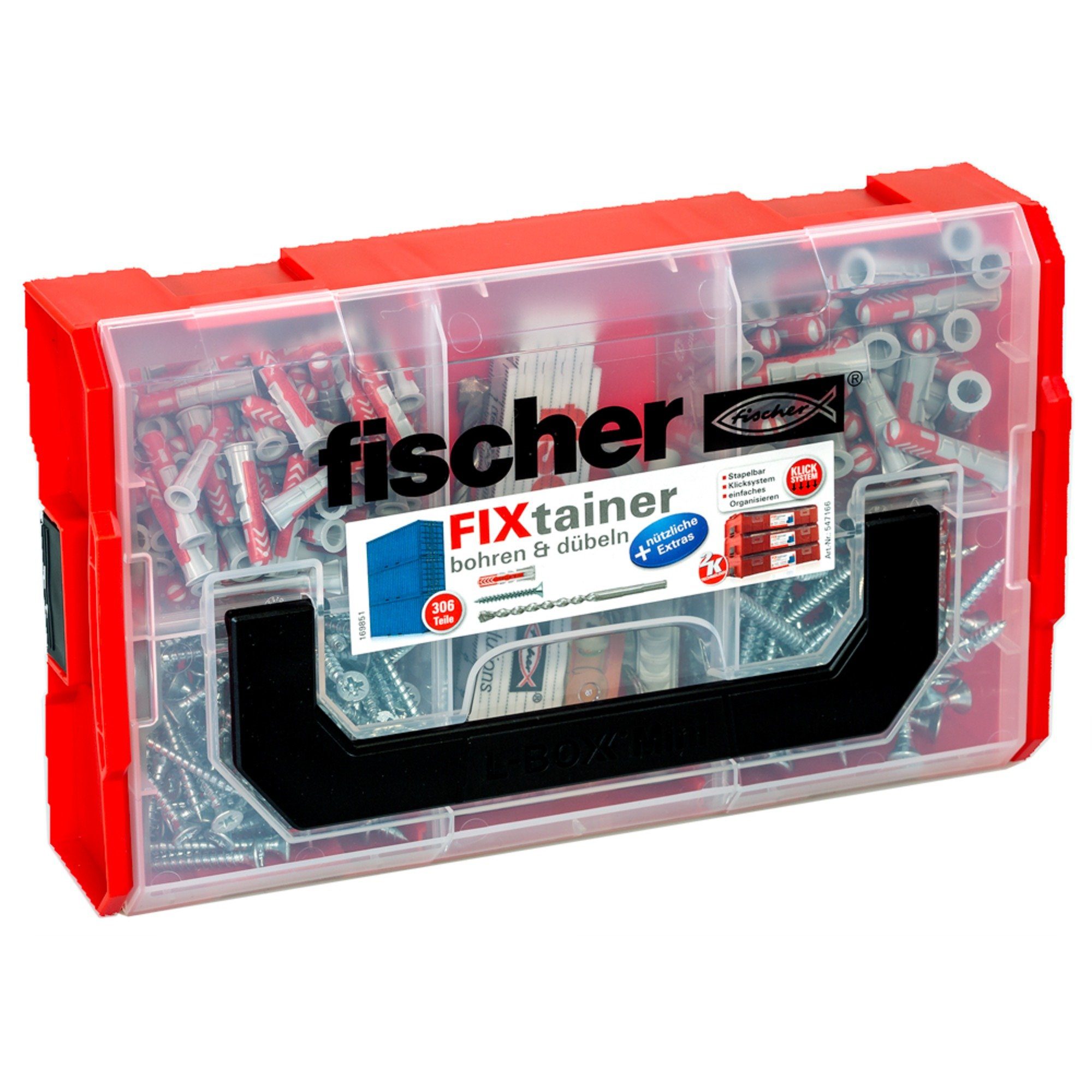 Fischer Universaldübel fischer FixTainer Bohren & Dübeln, (mit Винты