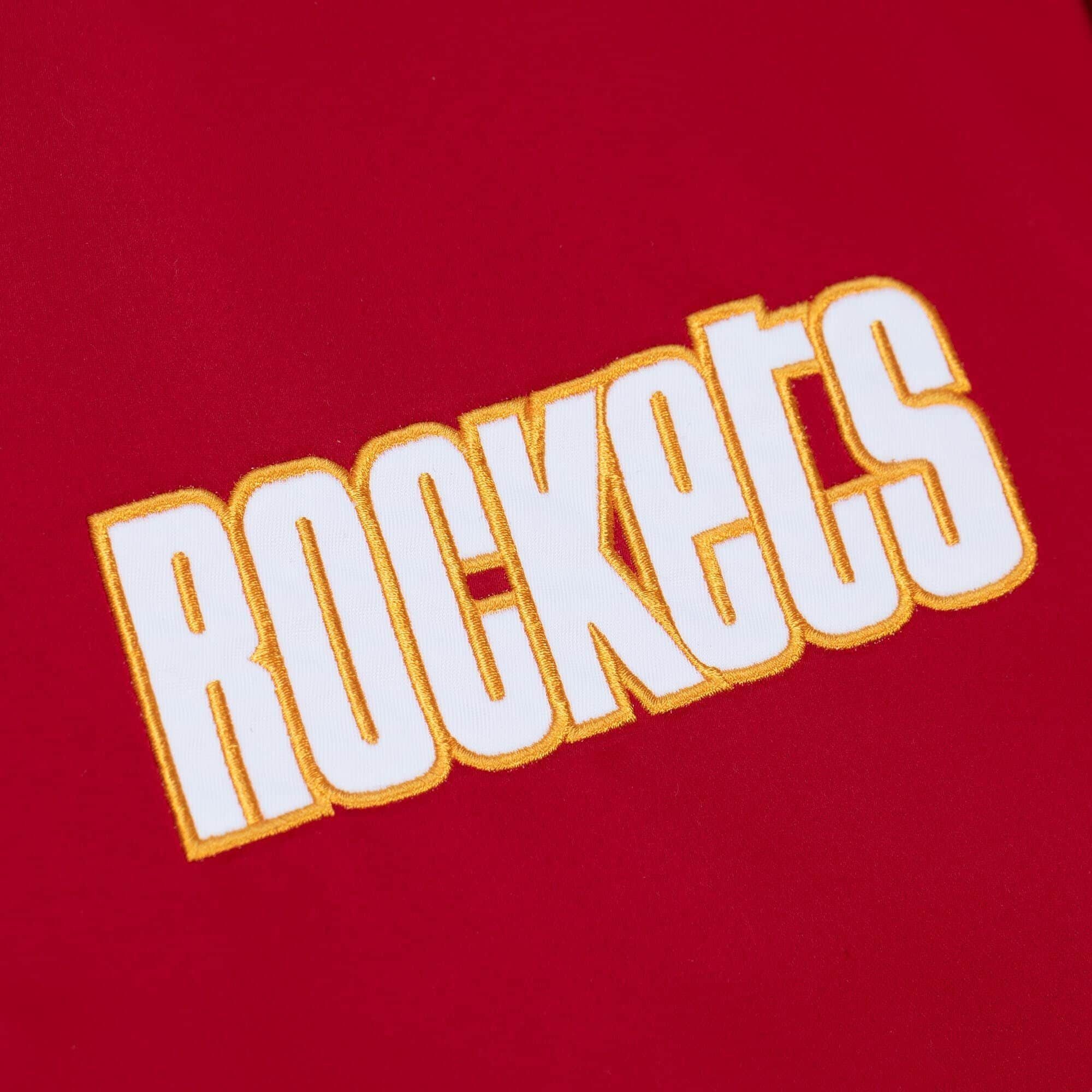 Heavyweight Varsity Rockets Ness & Mitchell Houston Collegejacke Satin