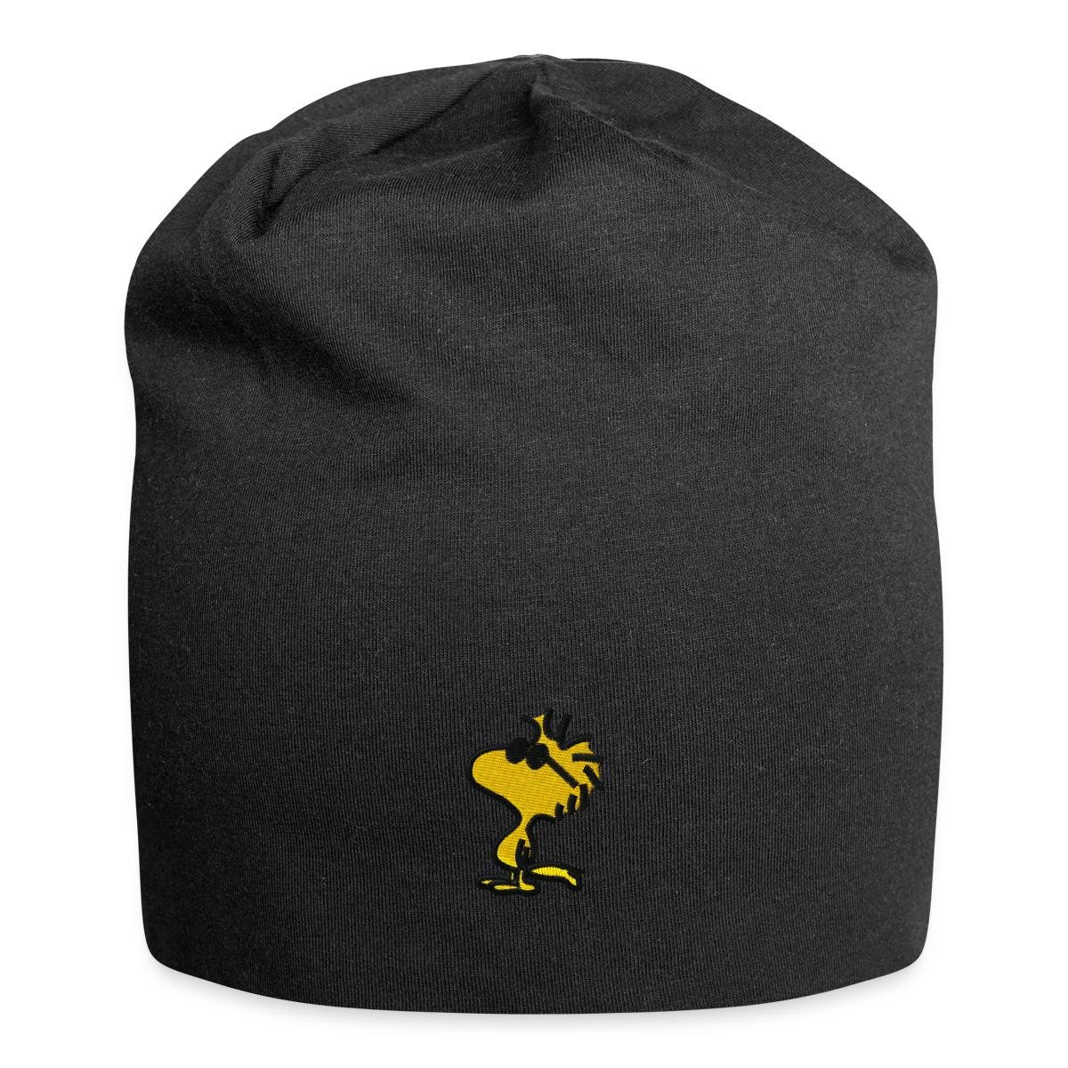 Spreadshirt Beanie Peanuts Woodstock Sonnenbrille Stick Jersey-Beanie (1-St)