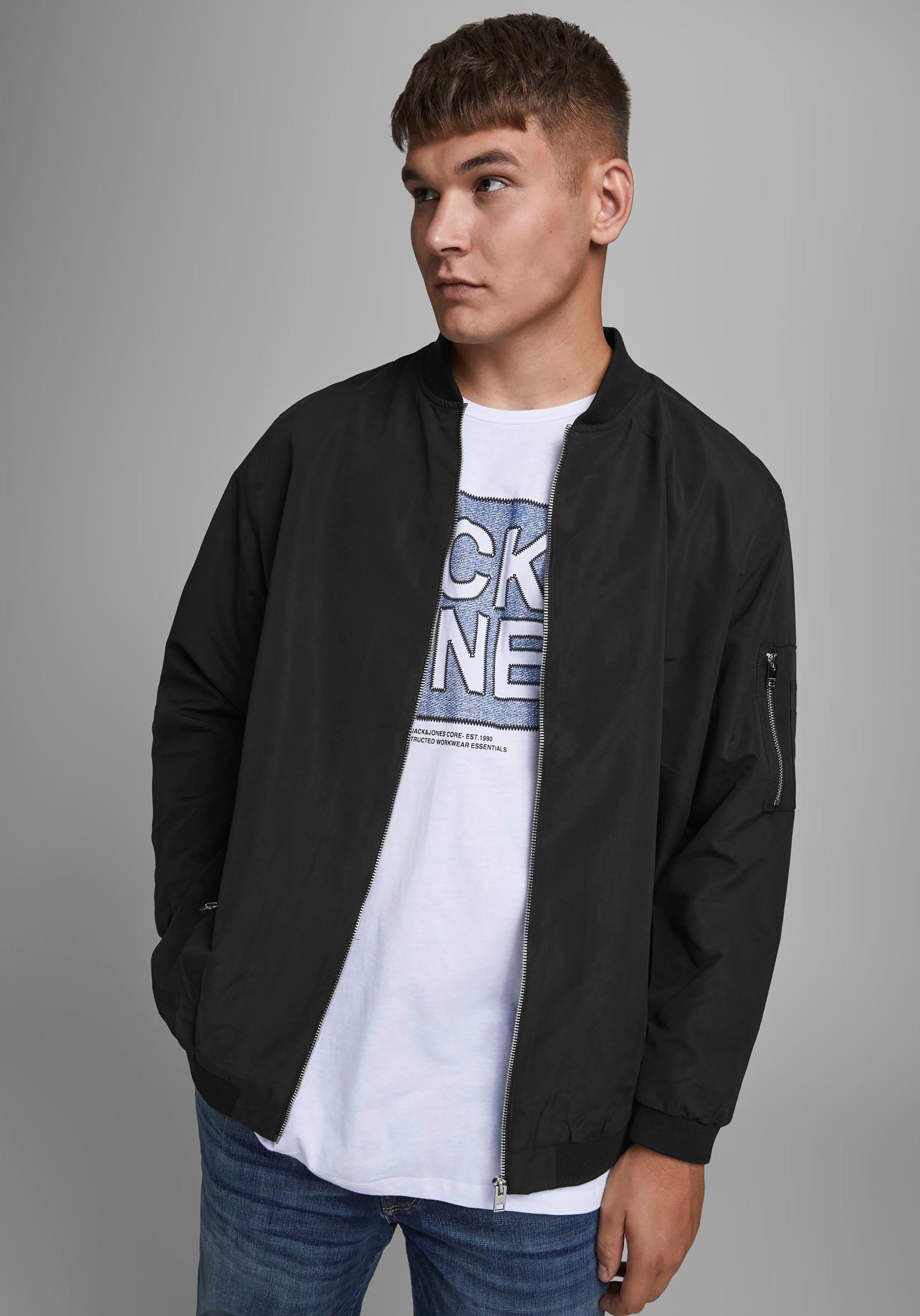 Beliebte Produkte Jack & Jones PlusSize RUSH Bomberjacke Größe 6XL BOMBER Bis schwarz