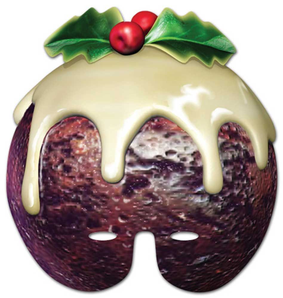 Verkleidungsmaske Christmas Pudding - Masken - Promi Maske