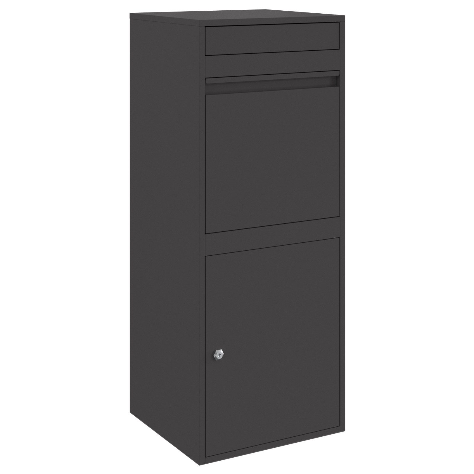 vidaXL Briefkasten Paketdrop-Box Schwarz 41 x günstig online kaufen