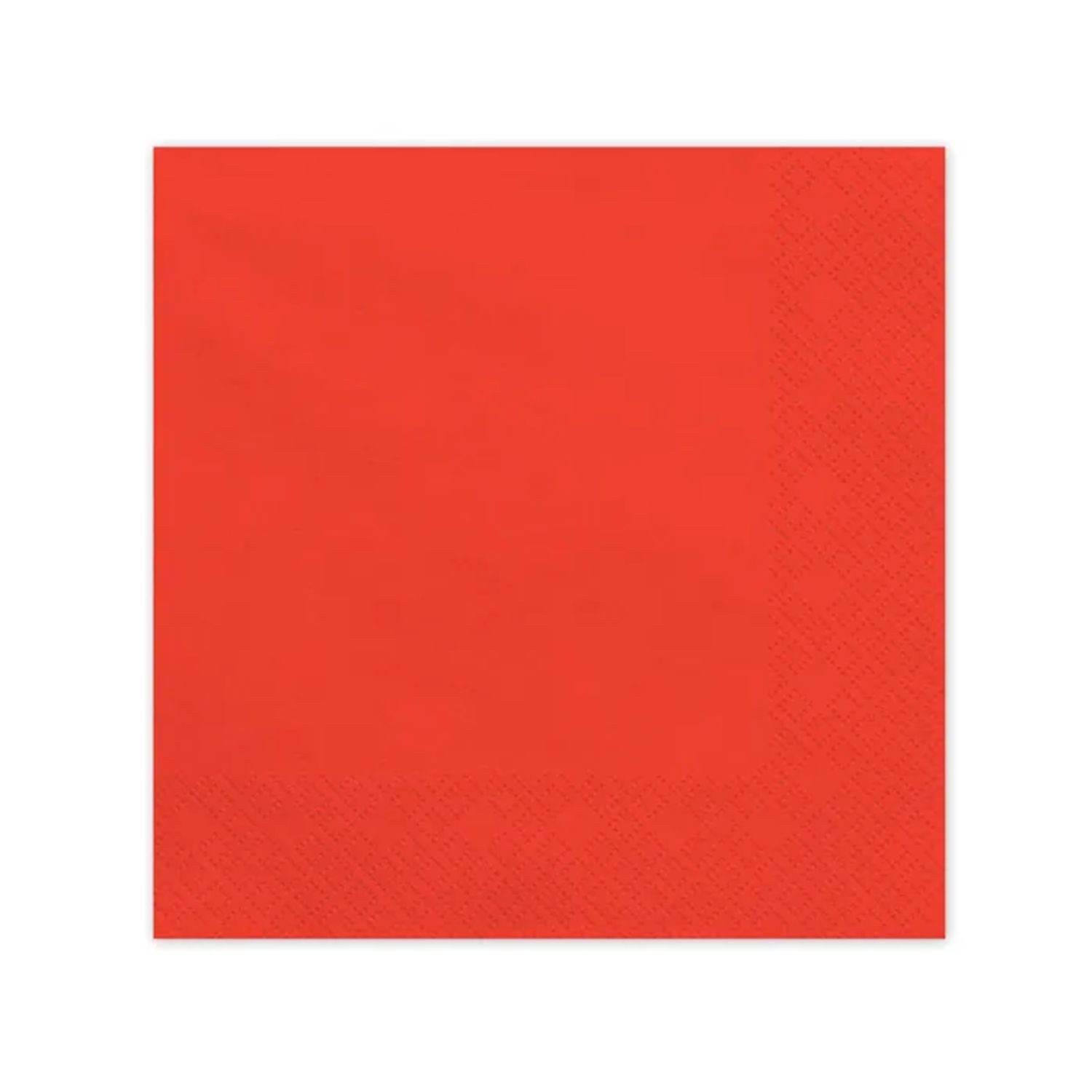 partydeco Dekoobjekt Servietten Rot, 33x33 cm/20 St.