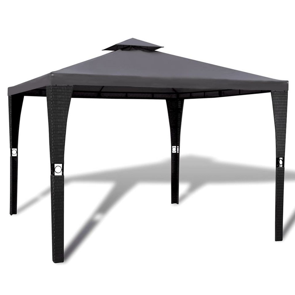 vidaXL Partyzelt »Gartenpavillon mit Dach 3 x 3 m Dunkelgrau«
