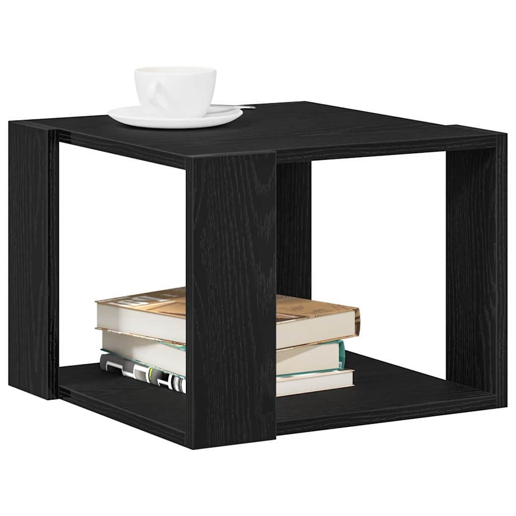 vidaXL Couchtisch Couchtisch Schwarz Eichen-Optik 40 x 40 x 30 cm Holzwerkstoff (1-St)