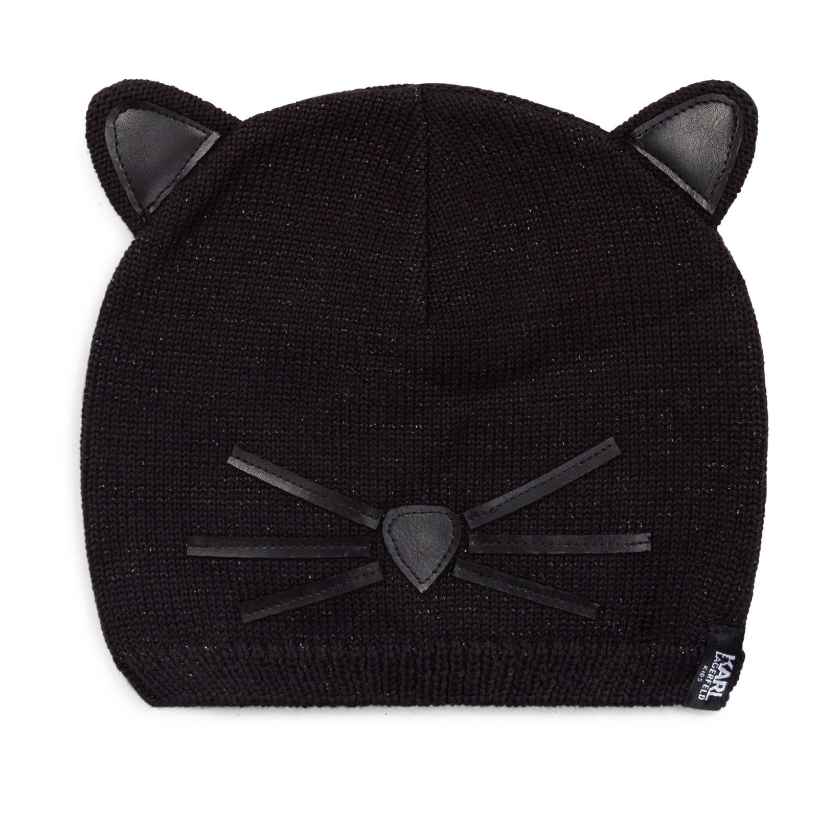 KARL LAGERFELD Strickmütze Karl Lagerfeld Kids warme Mütze / Strickmütze Choupette mit Ohren