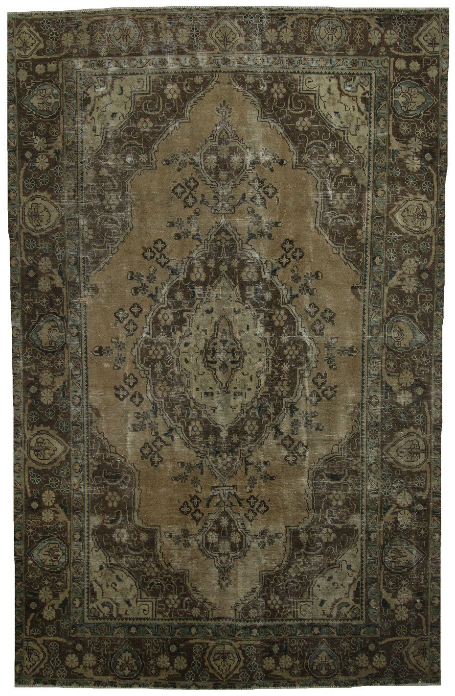 Teppich Perserteppich Vintage 296 x 188 cm, Borento, rechteckig,  Handgeknüpft