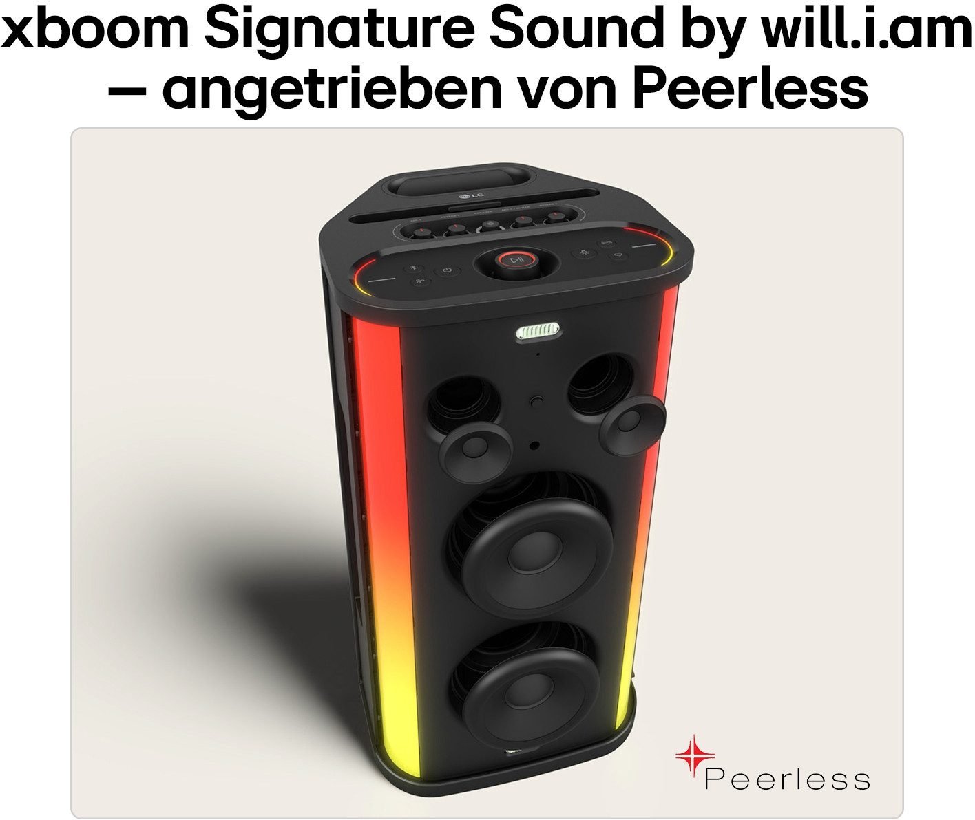 LG xboom Stage 501 Bluetooth-Lautsprecher 2.2 (Bluetooth, 220 W)