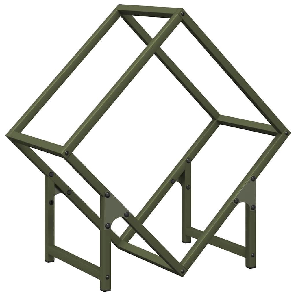 vidaXL Kaminholzregal Brennholzregal Olivgrün 50x25x50 cm günstig online kaufen