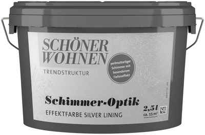 SCHÖNER WOHNEN-Kollektion Wand- und Deckenfarbe »Schimmer-Optik Effektfarbe silver lining«