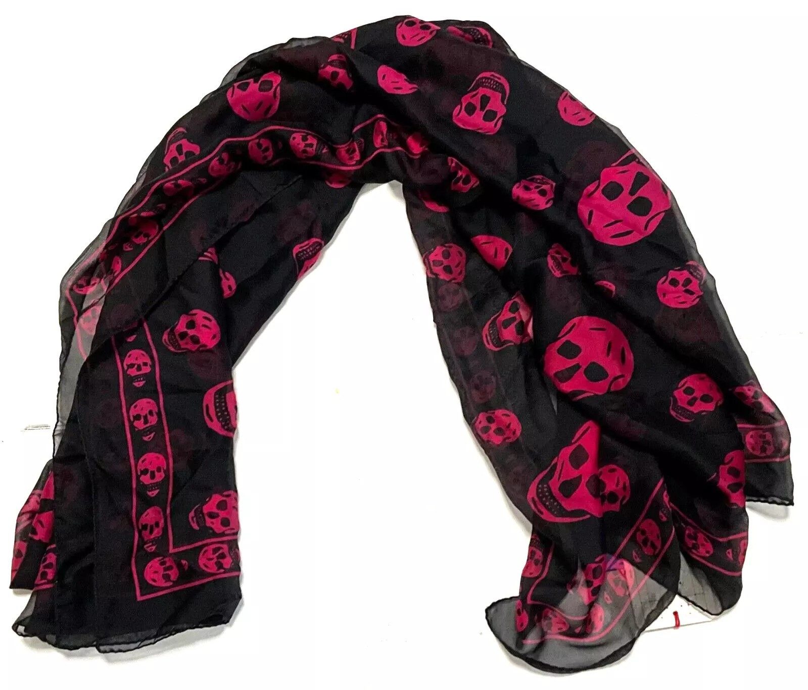 ALEXANDER MCQUEEN Seidenschal Alexander MCQueen Damen Schal, ALEXANDER MCQUEEN Skull Scarf Print, Schädel Dekoration