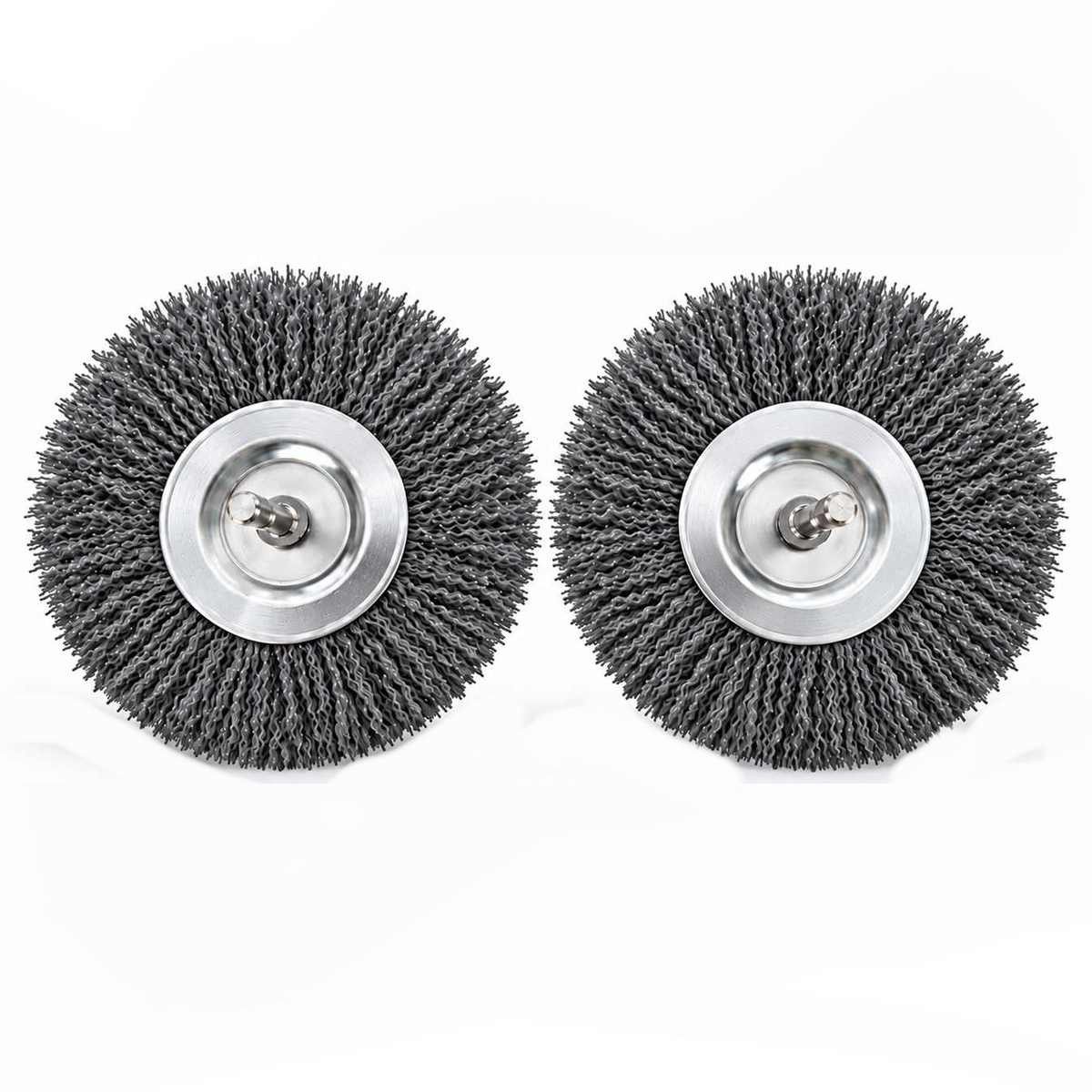 Güde Drahtbürste 2er Set Ersatzbürste Nylon für PARKSIDE Akku-Fugenbürste PFBA 20