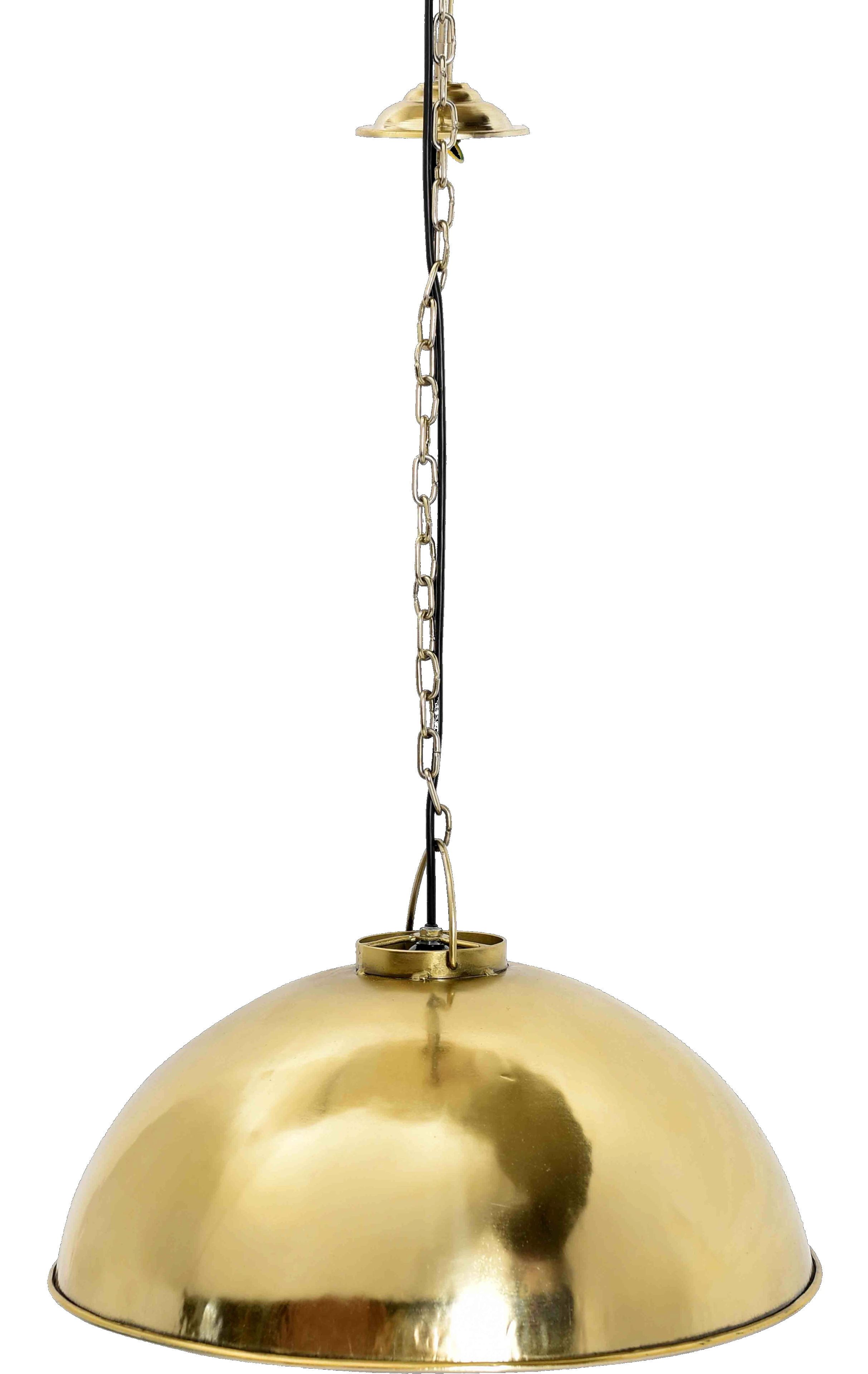 Vintagehaus Hängeleuchte Hängelampe Dome Messing Gold Vintage Industrial – Bild 2 von 3
