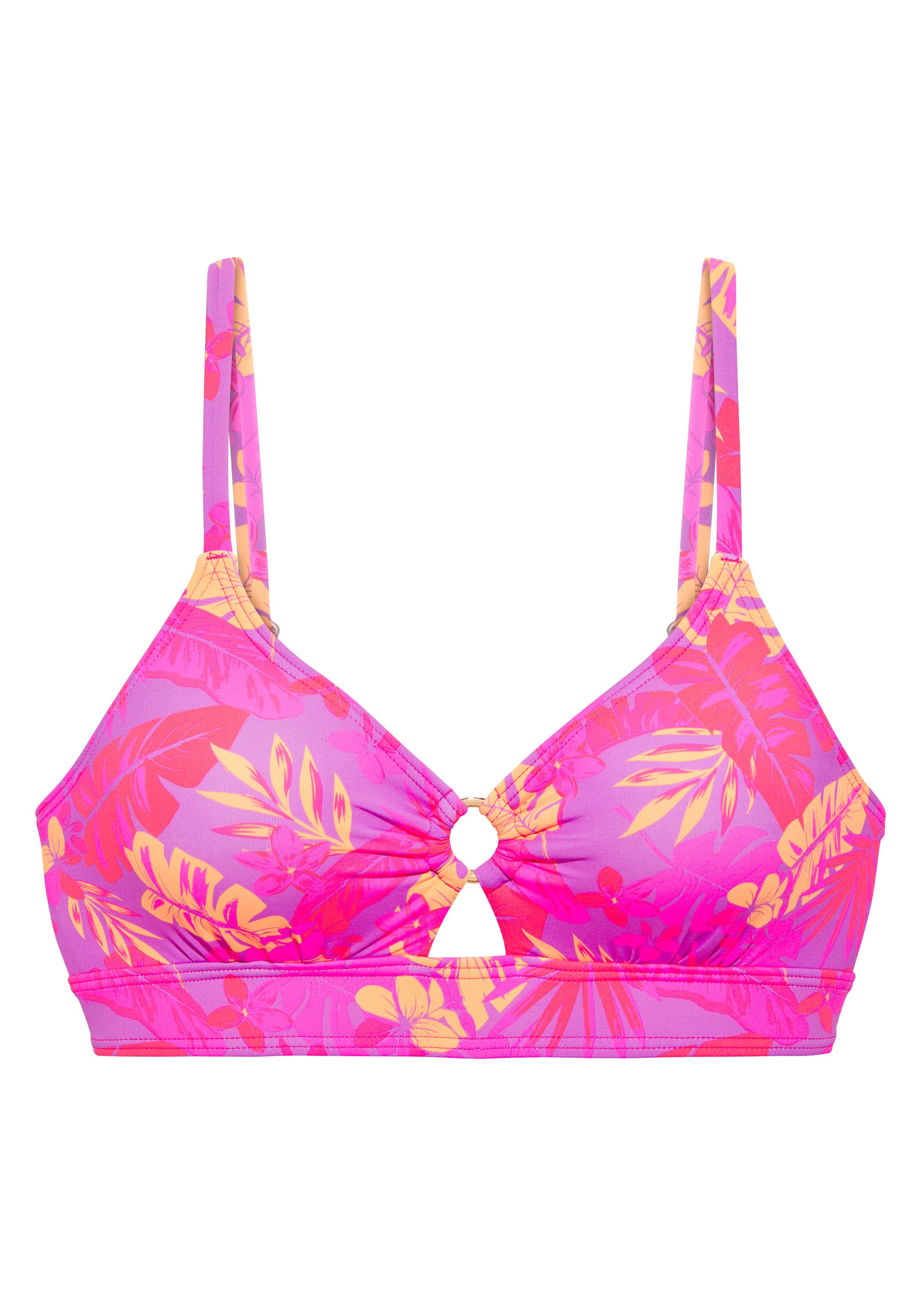Venice Beach Bustier-Bikini-Top Kaitlyn, mit floralem Allover-Print