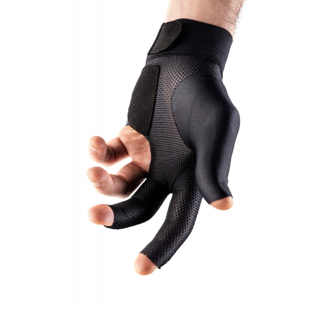 Felice Billardqueue Felice Billardhandschuh Fingerless Profi schwarz, Hochwertiges Lycra-Elastangewebe
