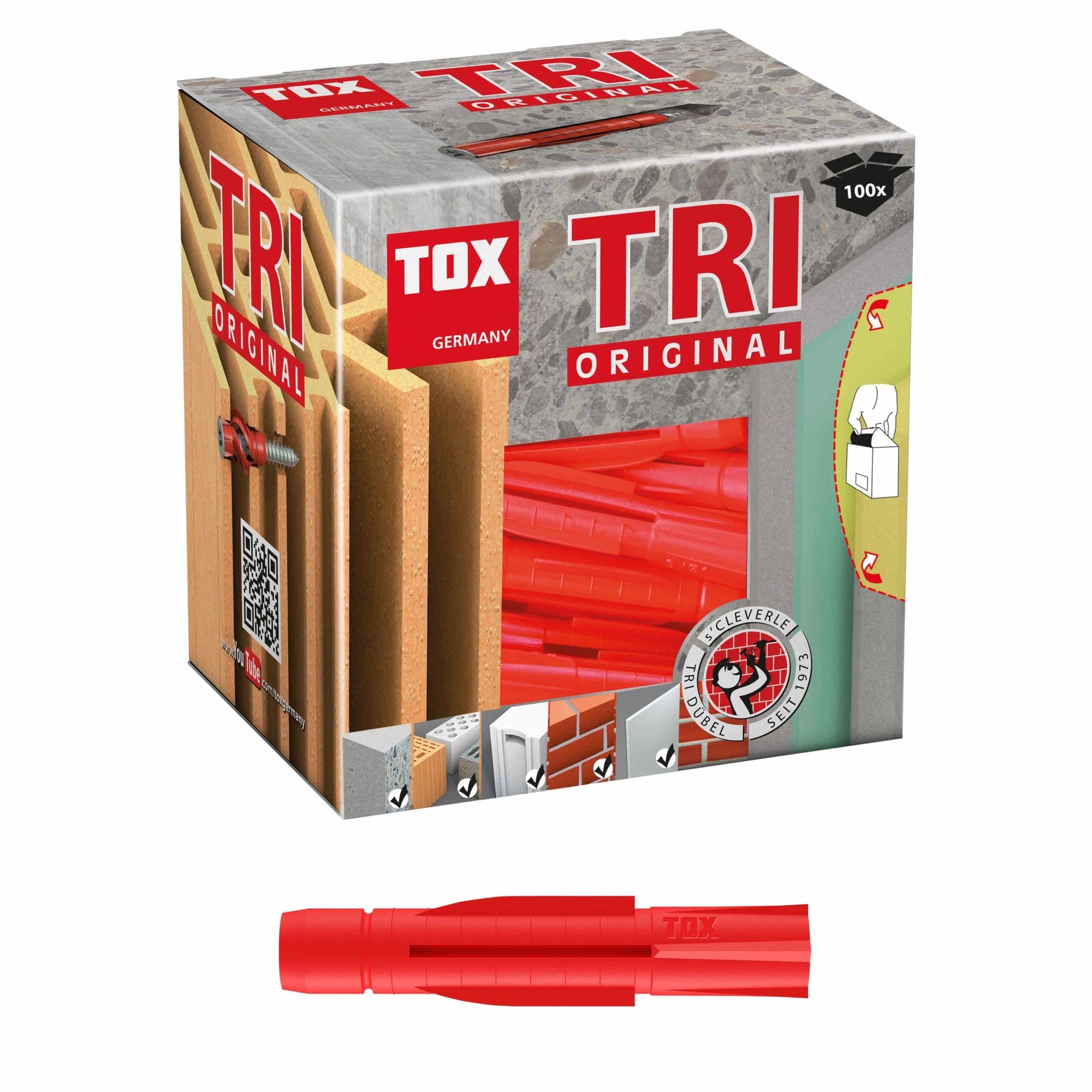 TOX-DÜBEL-TECHNIK Universaldübel, (100-tlg), Allzweckdübel Tri - Das Original aller Allzweckdübel