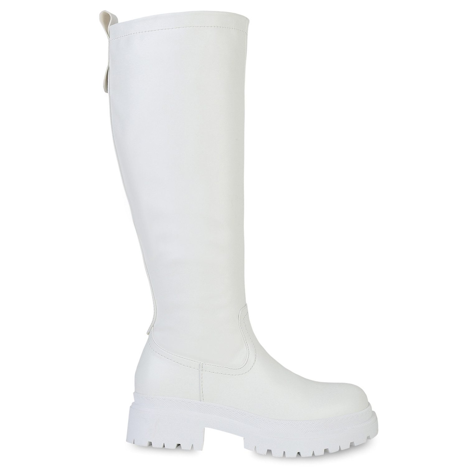 VAN HILL 839544 Plateaustiefel Damen Plateaustiefel Trendy Stiefel mit Profilsohle und Blockabsatz – Bild 2 von 4