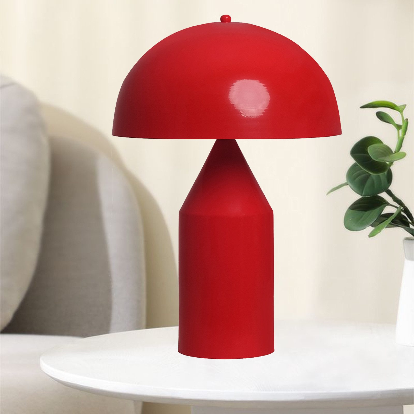Bamyum Tischleuchte Nachttischlampe mit Kabel Lipeo Metall Pilz Lampe, ohne günstig online kaufen