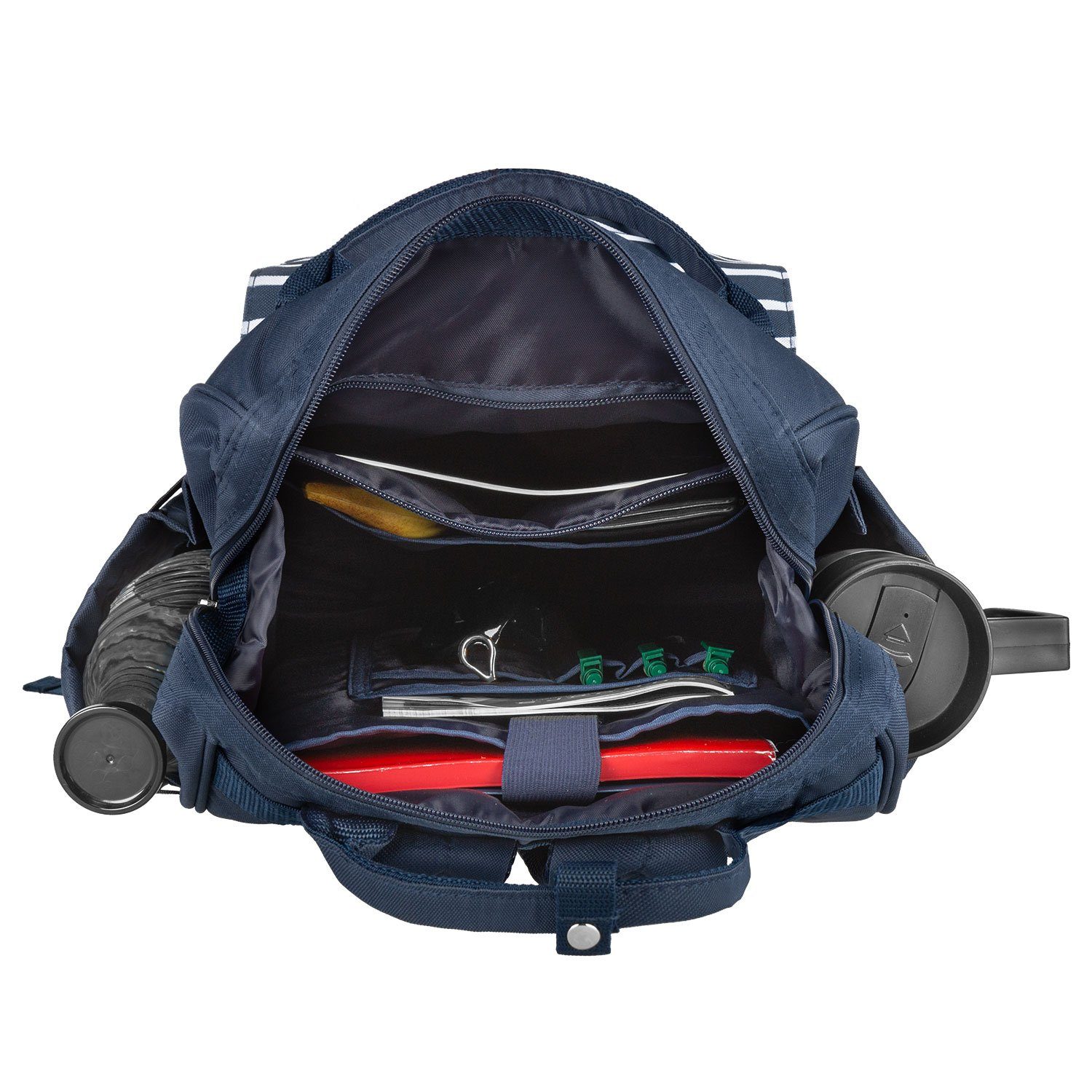 anndora Rucksack City Rucksack inkl. Laptopfach Polyester, kurze Trageschlaufen - gepolsterter Rückenbereich