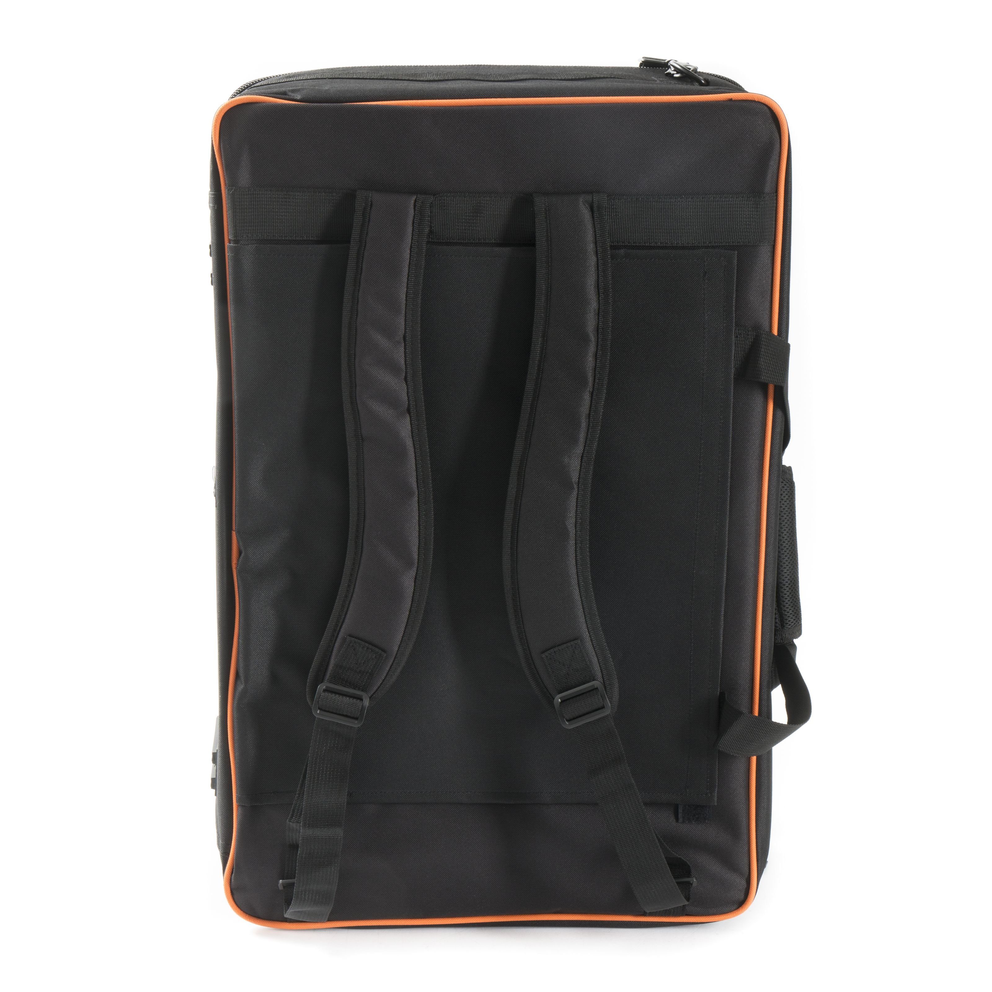 FAME Gitarrentasche (Premium Large Pedalboard Tasche Wetterfest Stabil Effektgeräte Tasche mit Rucksackgarnitur Zubehörfach Inklusive Polsterung Innengurte zur Fixierung Oxford Black, Gitarrenkoffer und Gitarrentaschen, Taschen für Effektgeräte), Pedalboard Tasche, Wetterfest, Stabil