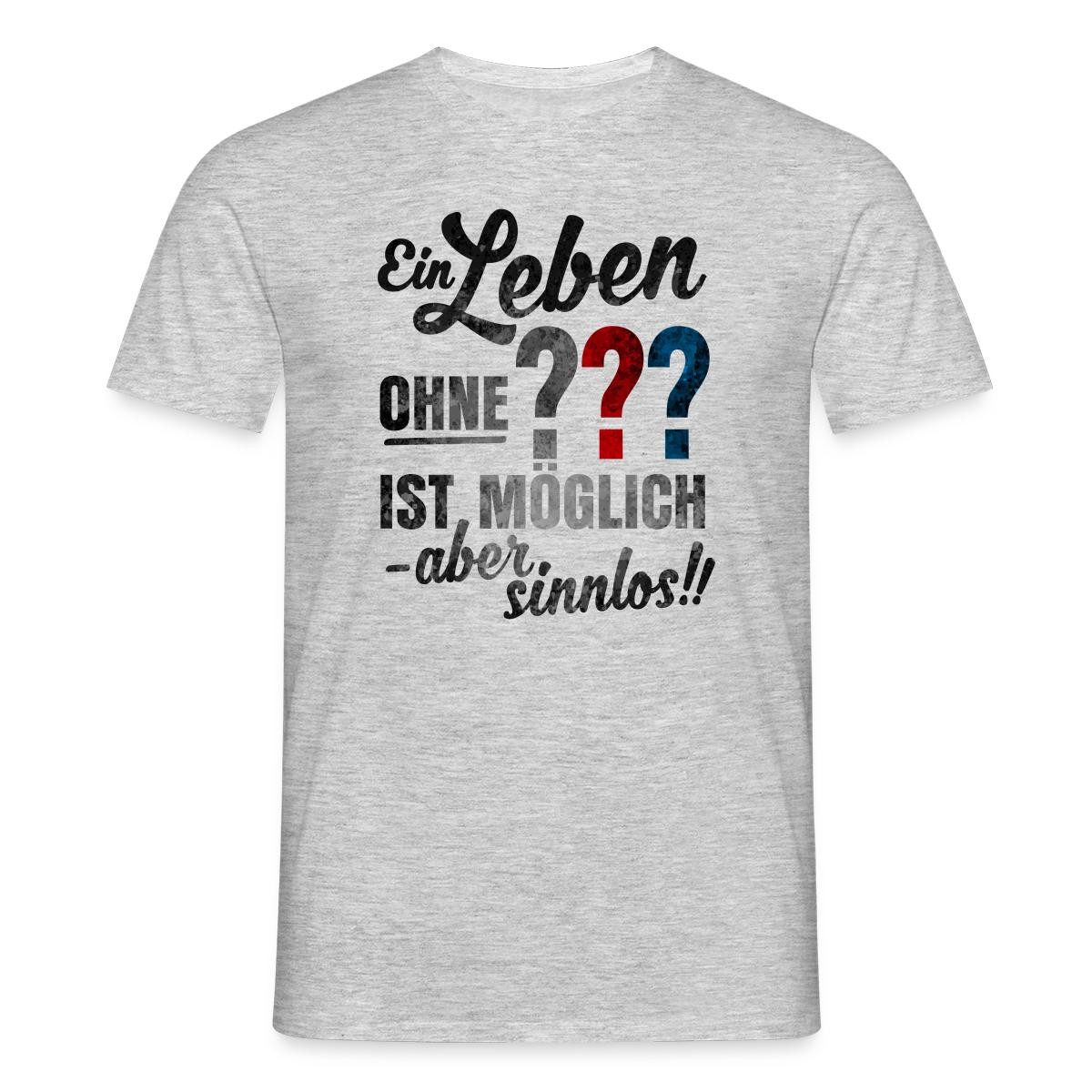 T-Shirt Die Drei Fragezeichen Spruch Männer T-Shirt