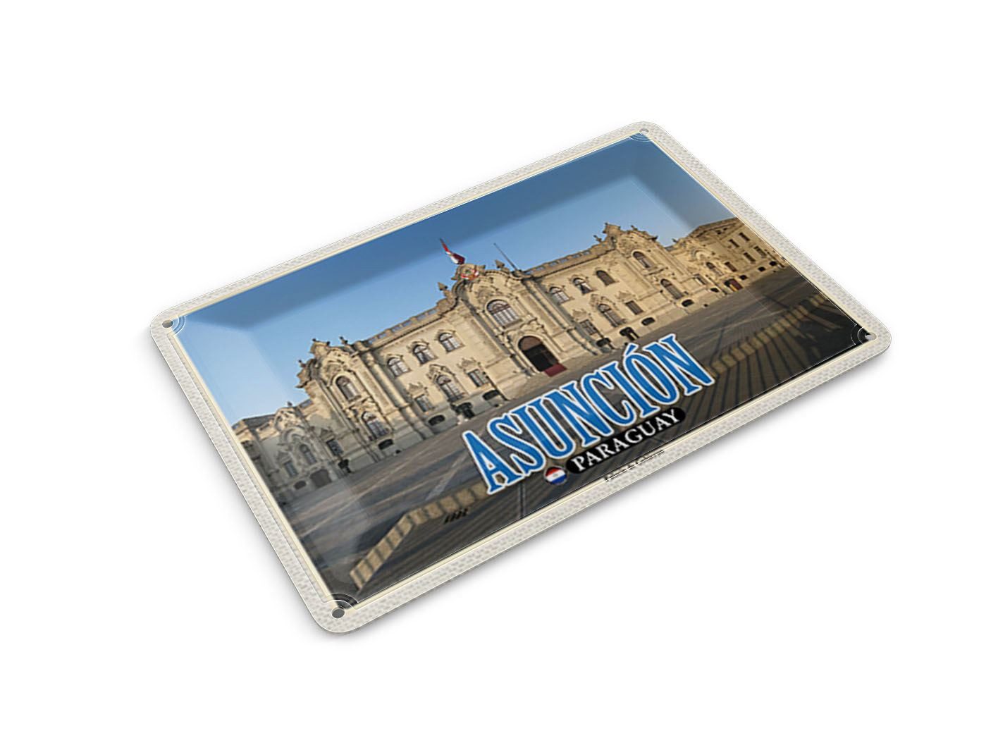 Femer GmbH Postkarte Reise 14x10 cm Asuncion Paraguay Palacio de Gobierno, unfrankiert