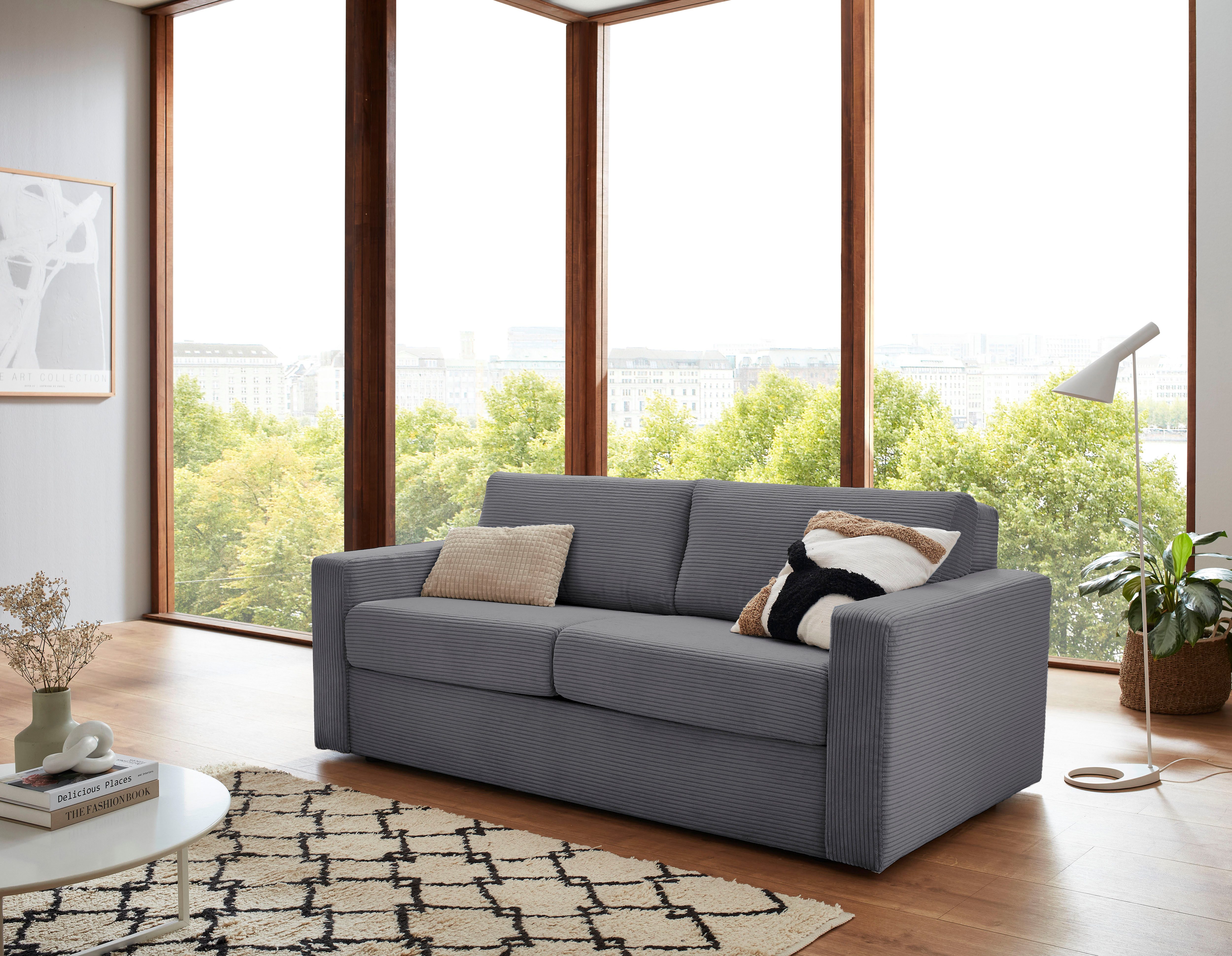 ATLANTIC home collection Schlafsofa Rolando, B: 196 cm, Liegefl. 140x190 cm günstig online kaufen