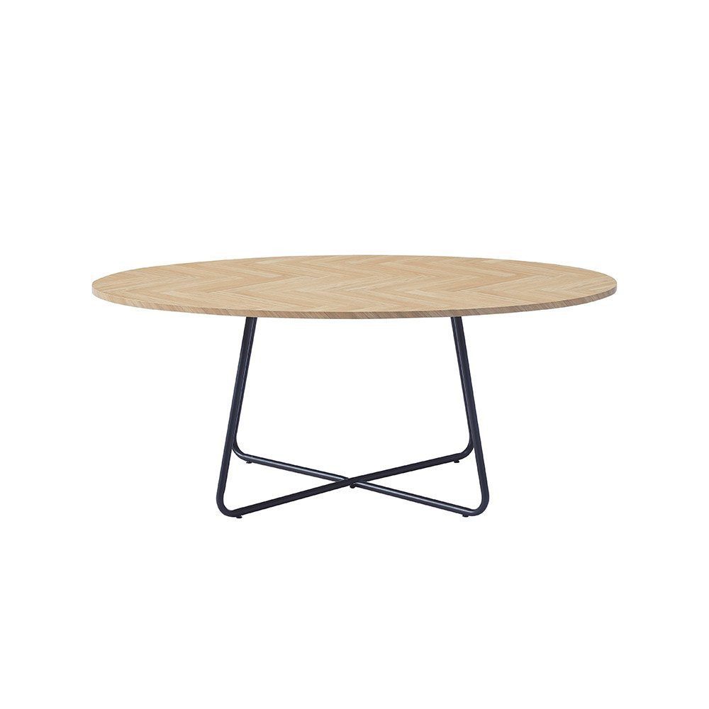 HOME DELUXE Couchtisch Oval NOVARIS, 110 x 66 x 47 cm Wohnzimmertisch, Sofatisch