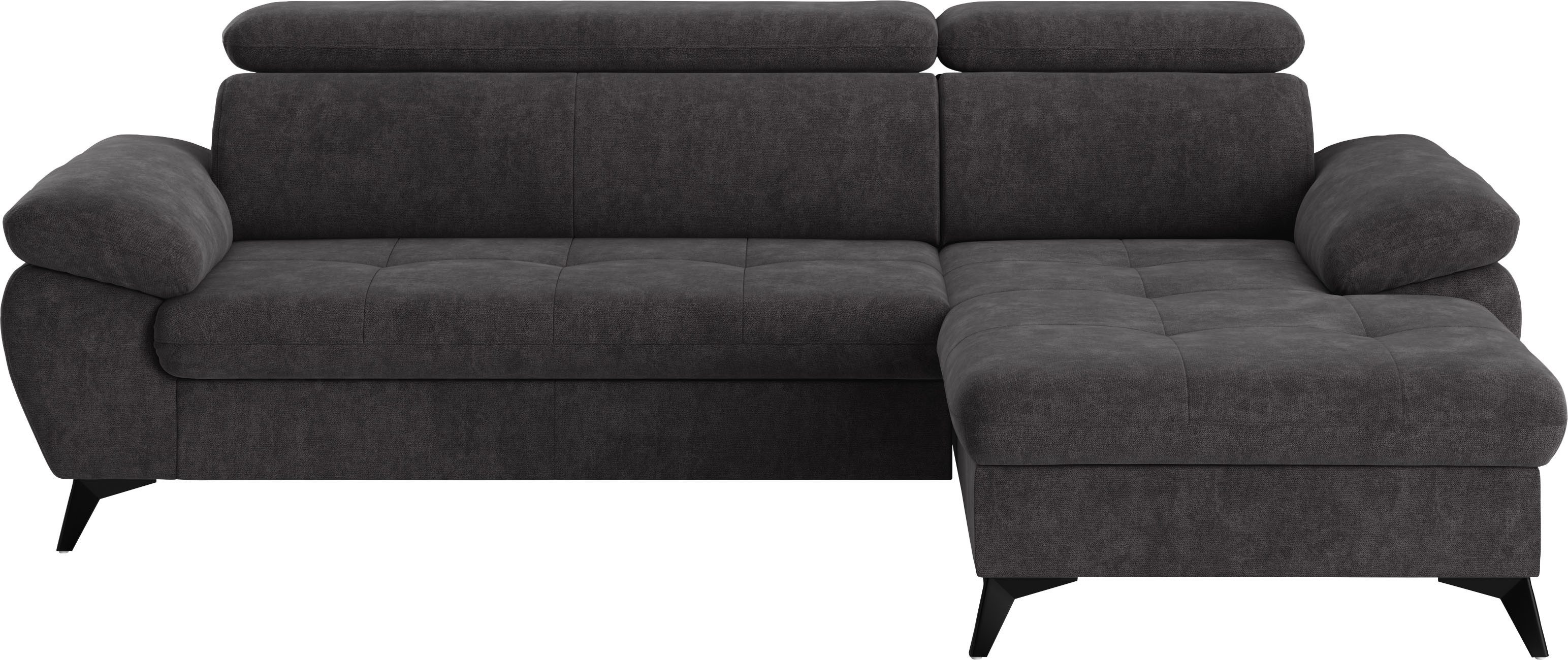 COTTA Ecksofa Hudson L-Form, mit Kopfteilverstellung, günstig online kaufen