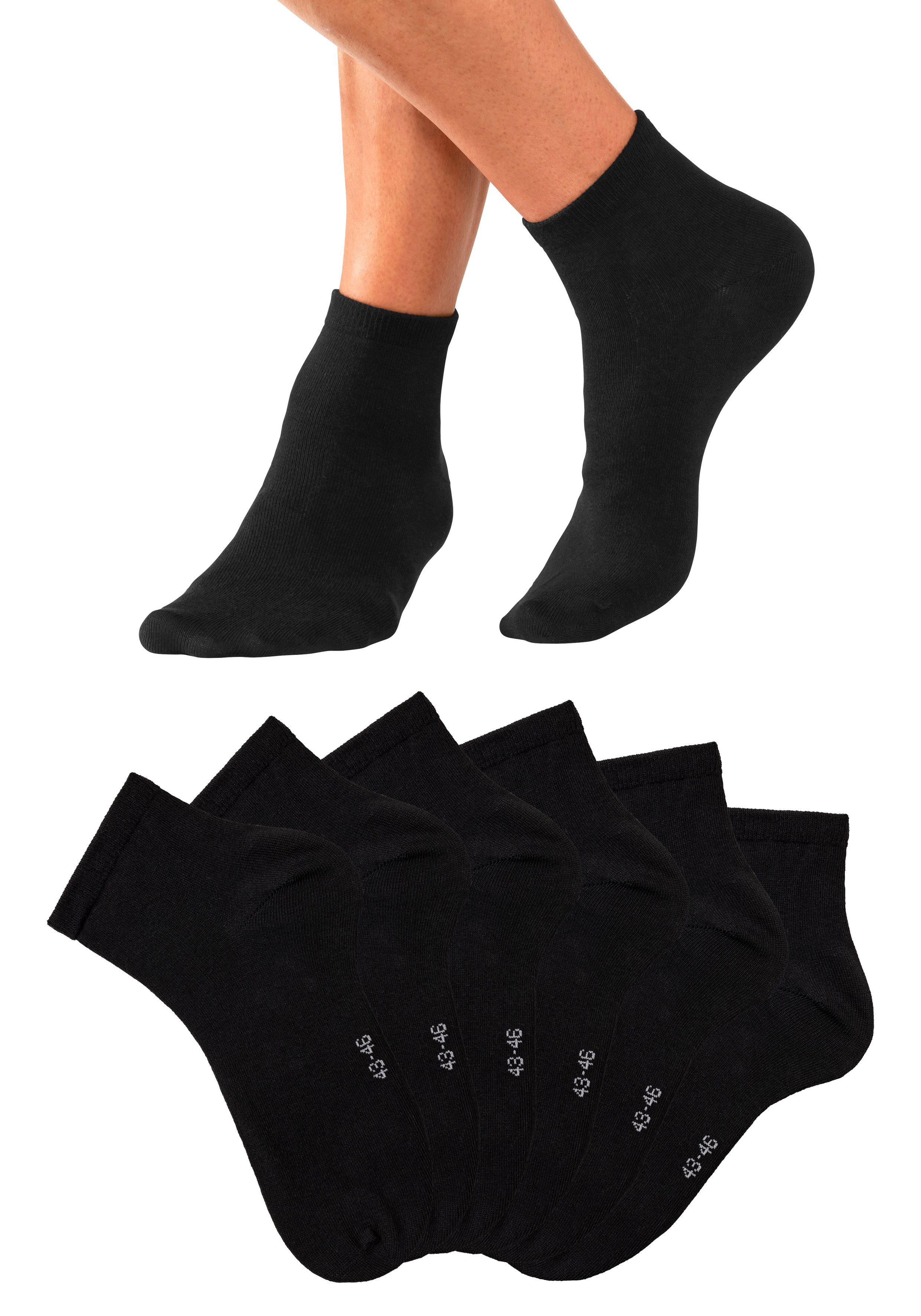 Bench. Kurzsocken Herren Sportsocken, Laufsocken Atmungsaktive Baumwolle (Packung, 6-Paar, Quarter Socks Gr. 35-38 bis 43-46) mit eingestricktem Markenlogo im Bündchen. € 14,99, (€ 2,50 pro 1 Paar).