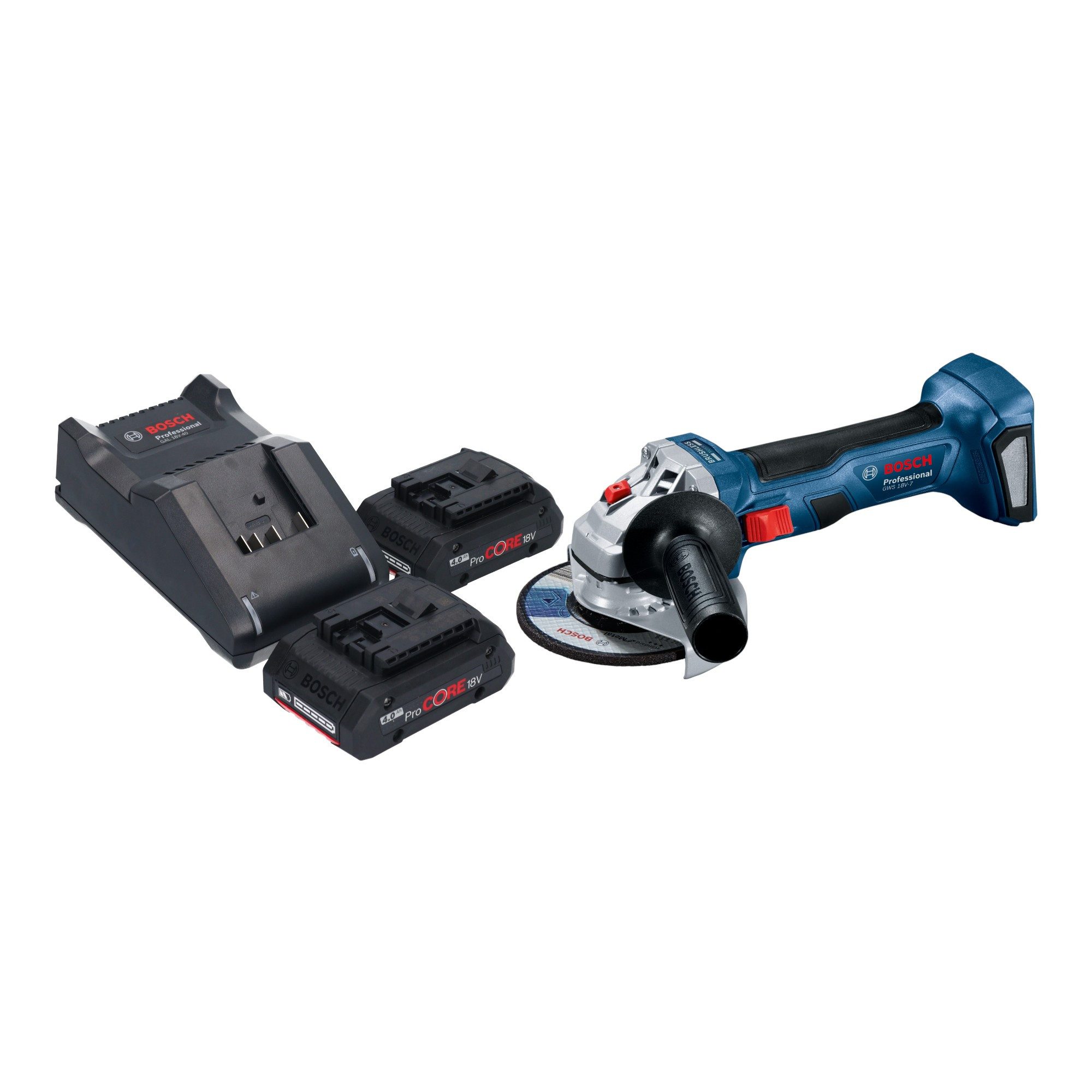 Bosch Professional Akku-Winkelschleifer GWS 18V-7 Professional Akku Winkelschleifer 18 V 115 mm Brushless