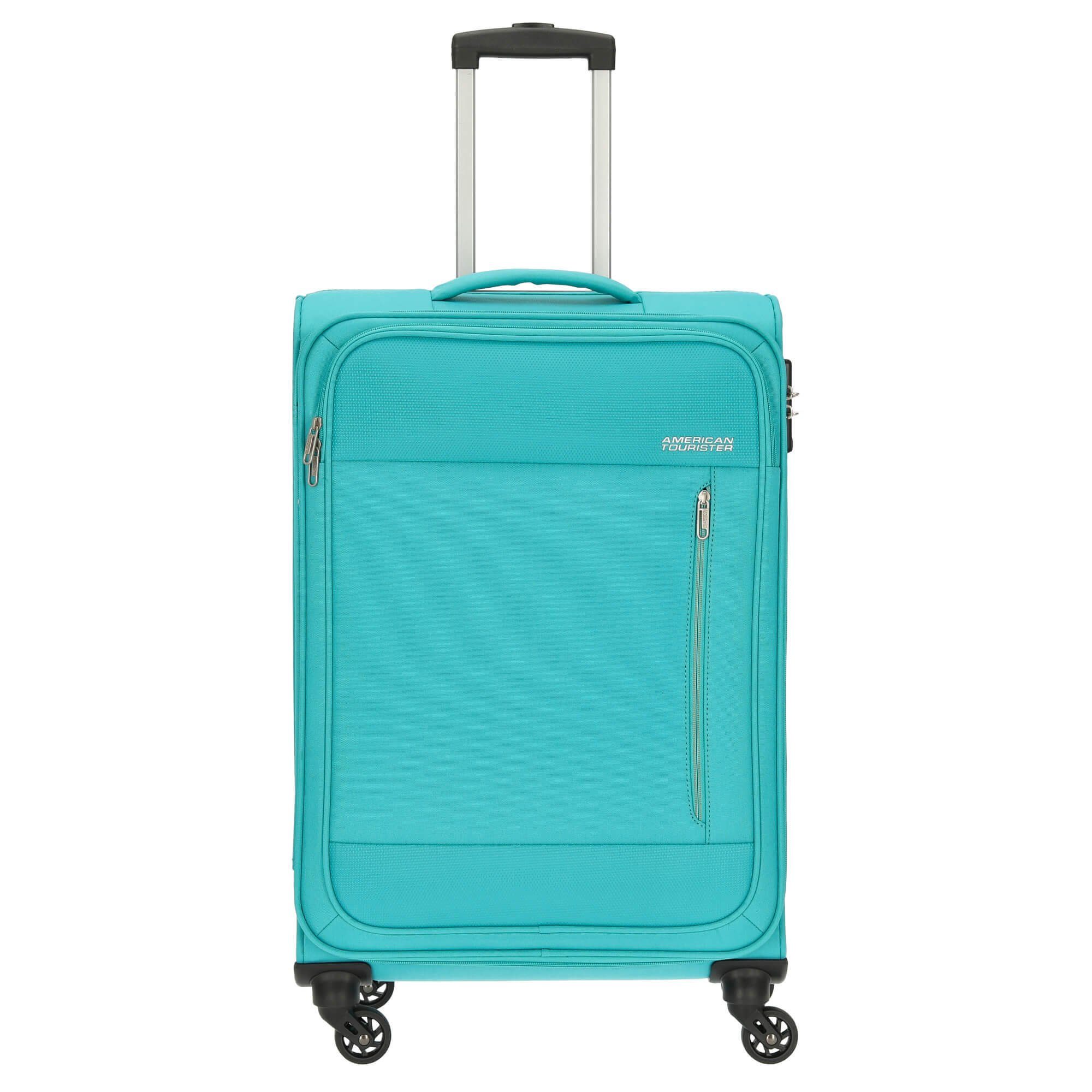 American Tourister® Trolley Heat Wave - 4-Rollen-Trolley M 68 cm, 4 Rollen aqua blue