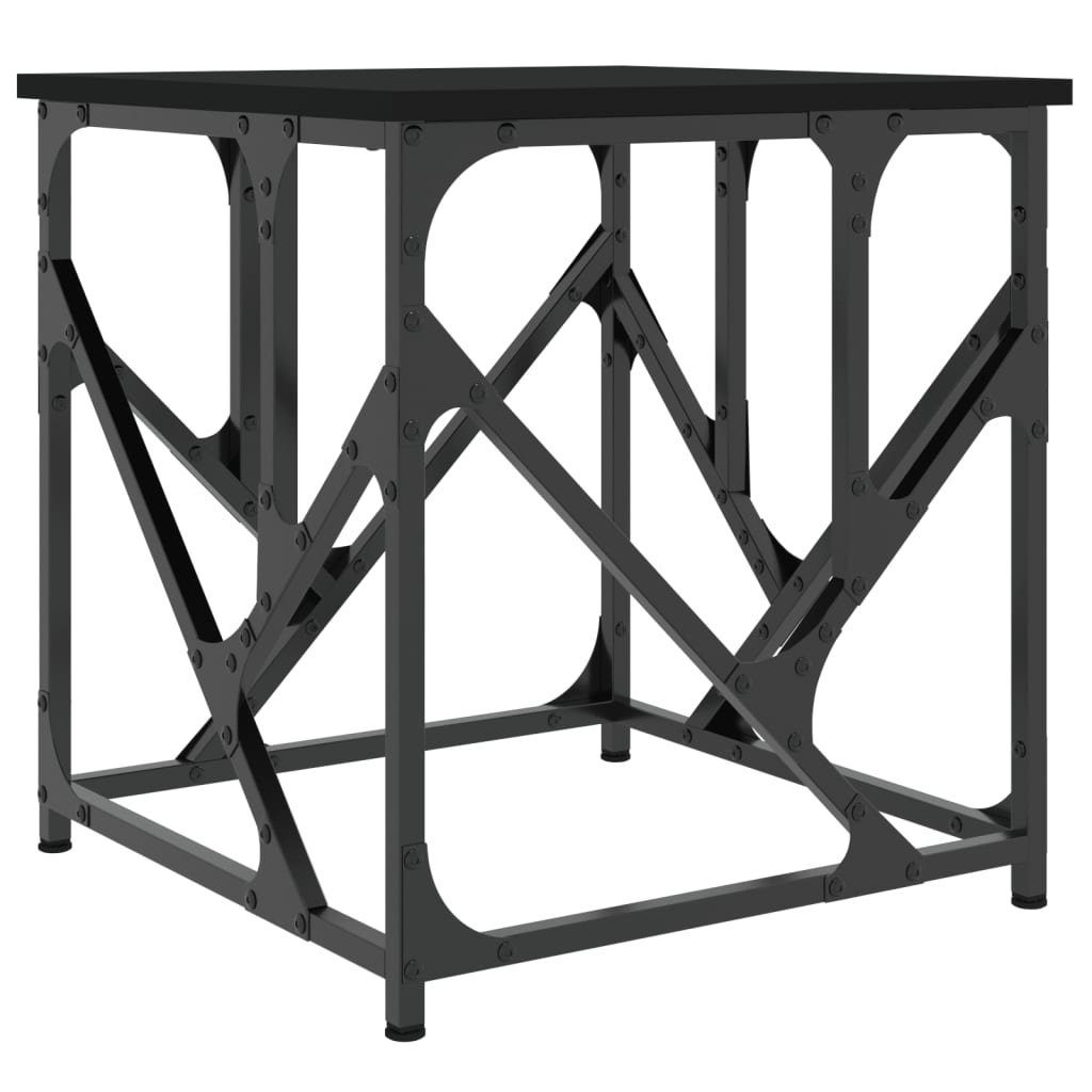vidaXL Couchtisch Couchtisch Schwarz 45x45x47,5 cm Holzwerkstoff (1-St)