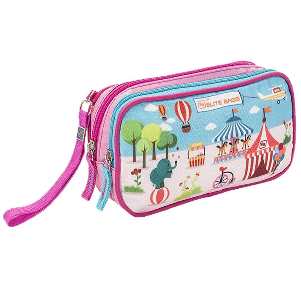 Elite Bags Aufbewahrungstasche Elite Bags Diabetiker-Täschchen DIA'S KIDS Zirkus (Insulin-Tasche für Kinder, 1-tlg., inkl. GEL Kühlpad), geschütztes, thermoisoliertes Insulin-Fach mit Platz für GEL Kühlpad