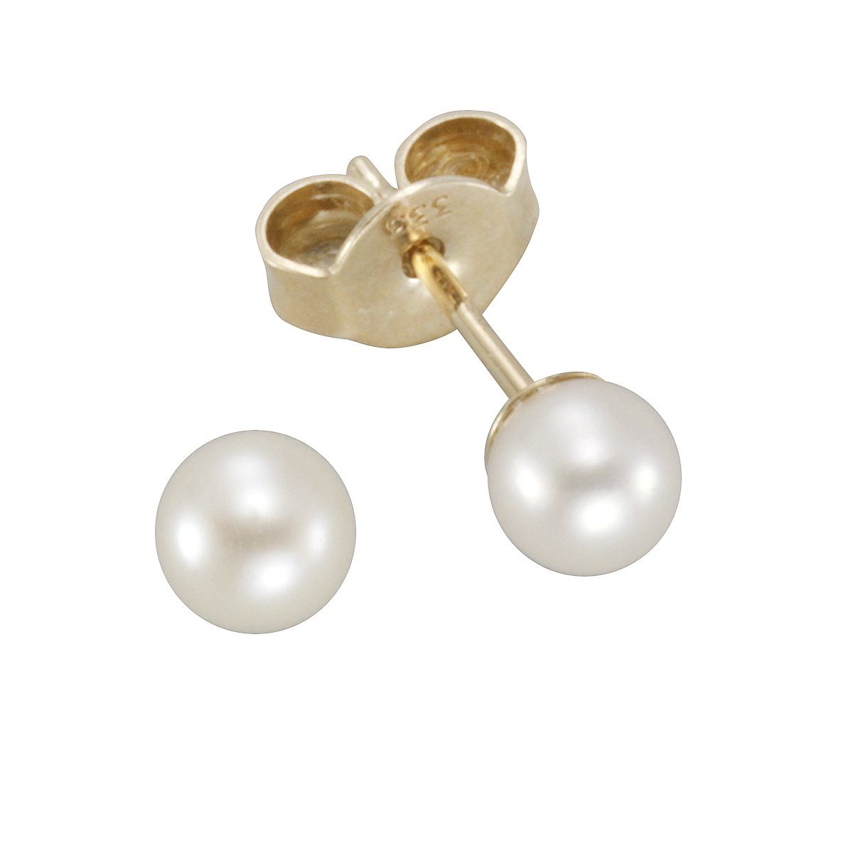 585 Paar Vivance Gold Ohrstecker 3,5-4mm Perlen