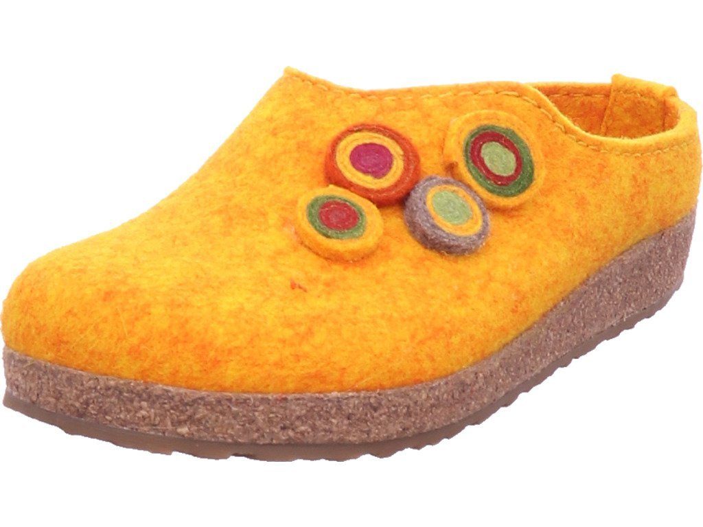 Hausschuhe Sandalen Haflinger gelb GRIZZLY Mais KANON Haflinger Pantolette 73102336 252 0 Pantolette Damen