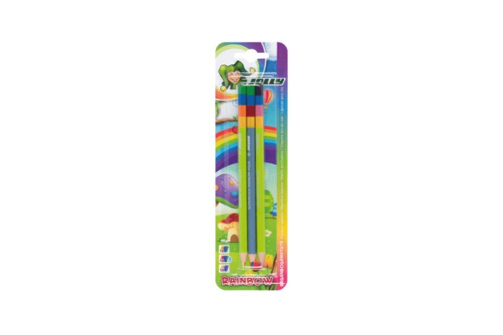JOLLY Buntstift 3 JOLLY SUPERSTICK RAINBOW Buntstifte mehrfarbig