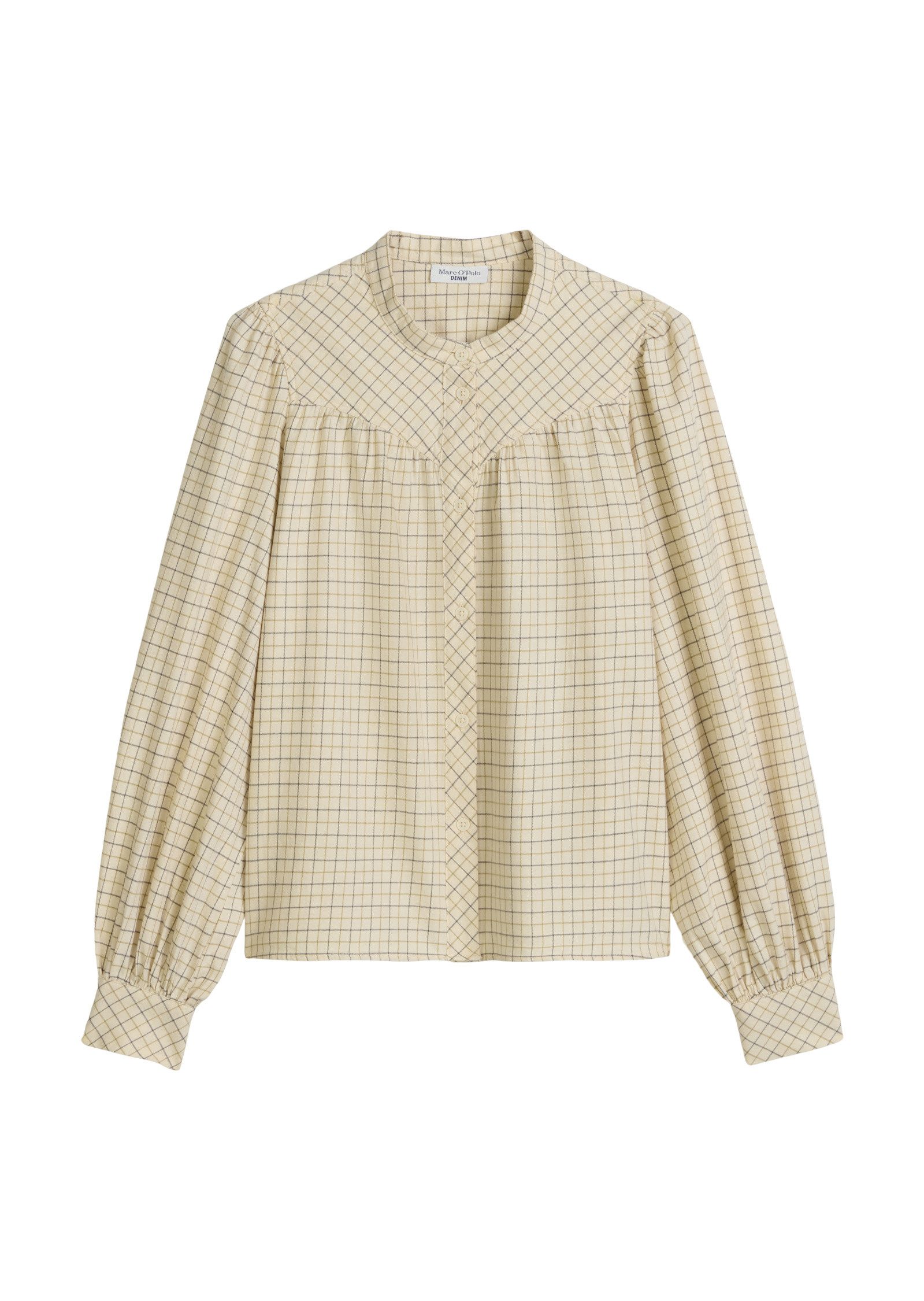 Langarmbluse in softer Flanell-Qualität