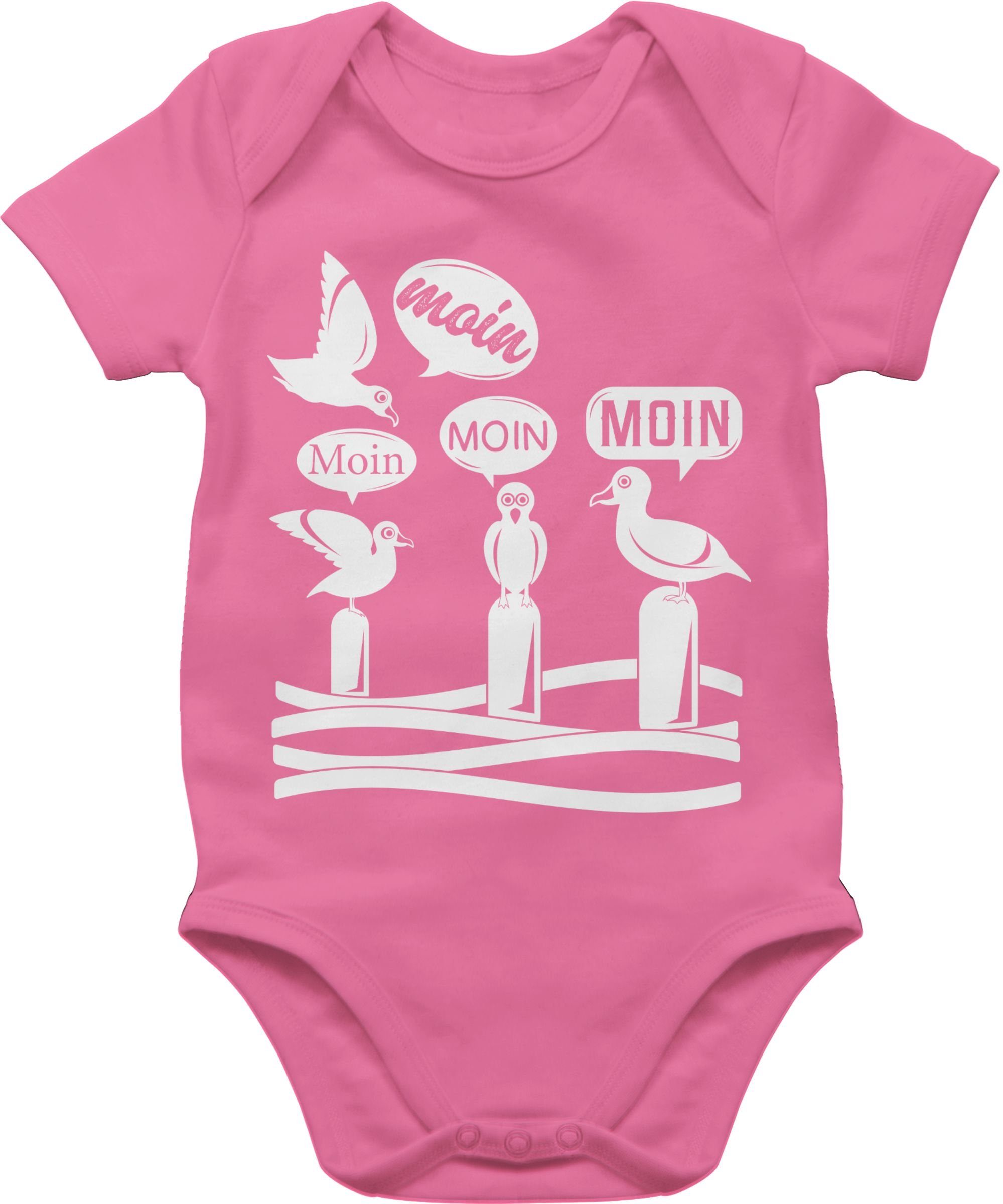Shirtracer Shirtbody »Moin - Möwen - weiß - Statement Sprüche Baby ...