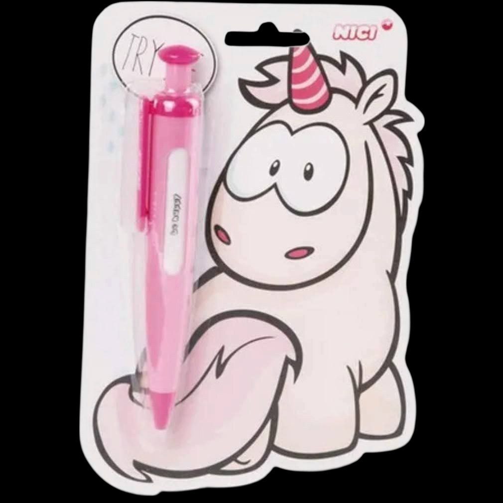 Nici Kugelschreiber Einhorn Kugelschreiber mit Wechselsprüchen rosa