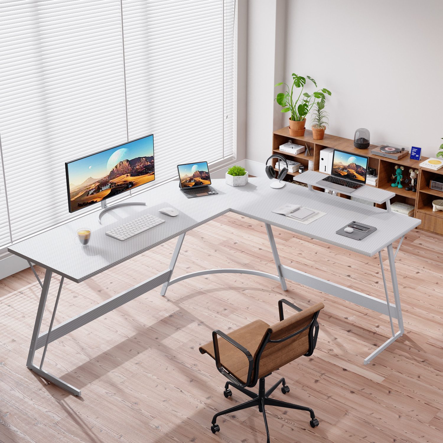 GUNJI Eckschreibtisch L-förm Computertisch Schreibtisch Gamer Tish 120/130/ günstig online kaufen