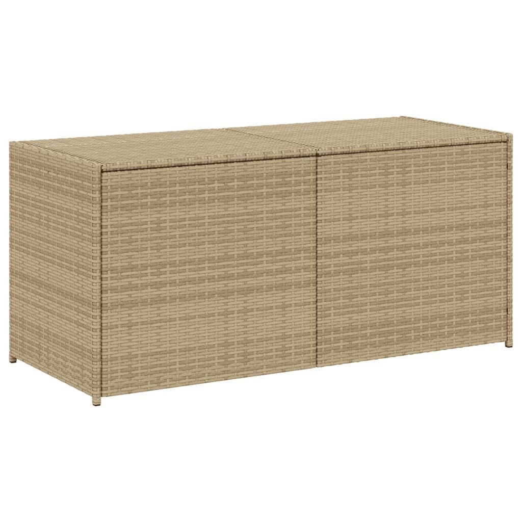 vidaXL Auflagenbox 120 x 50 x 56 cm Kissentruhe Kissenbox Auflagentruhe Gartenbox Beige 2